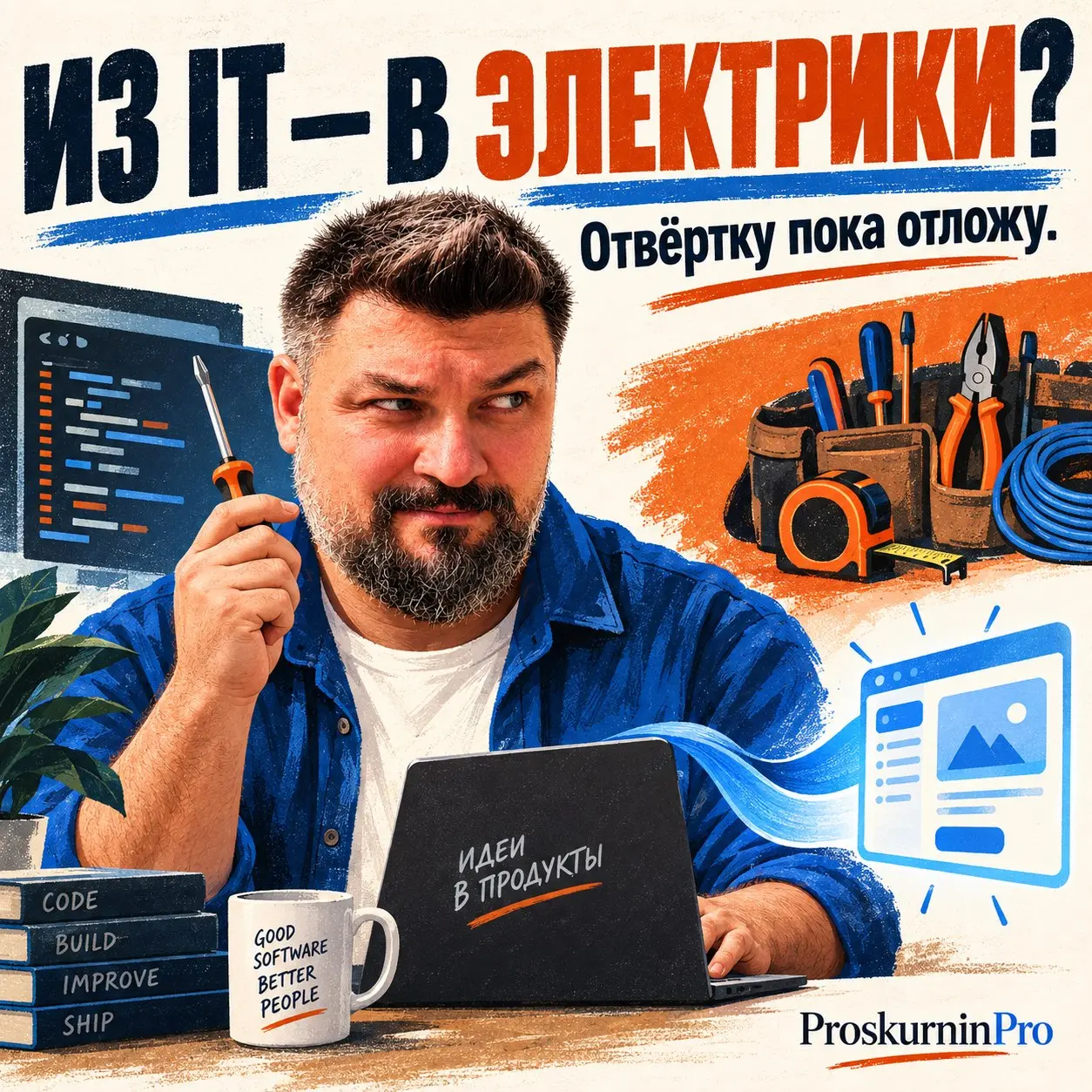 Айтишникам пора в электрики? Отвёртку пока отложу 🙂
Разошёлся пересказ исследования Anthropic: к 2030 году ИИ вытеснит интеллектуальный труд, а разработчикам придётся менять профессию | Сетка — социальная сеть от hh.ru