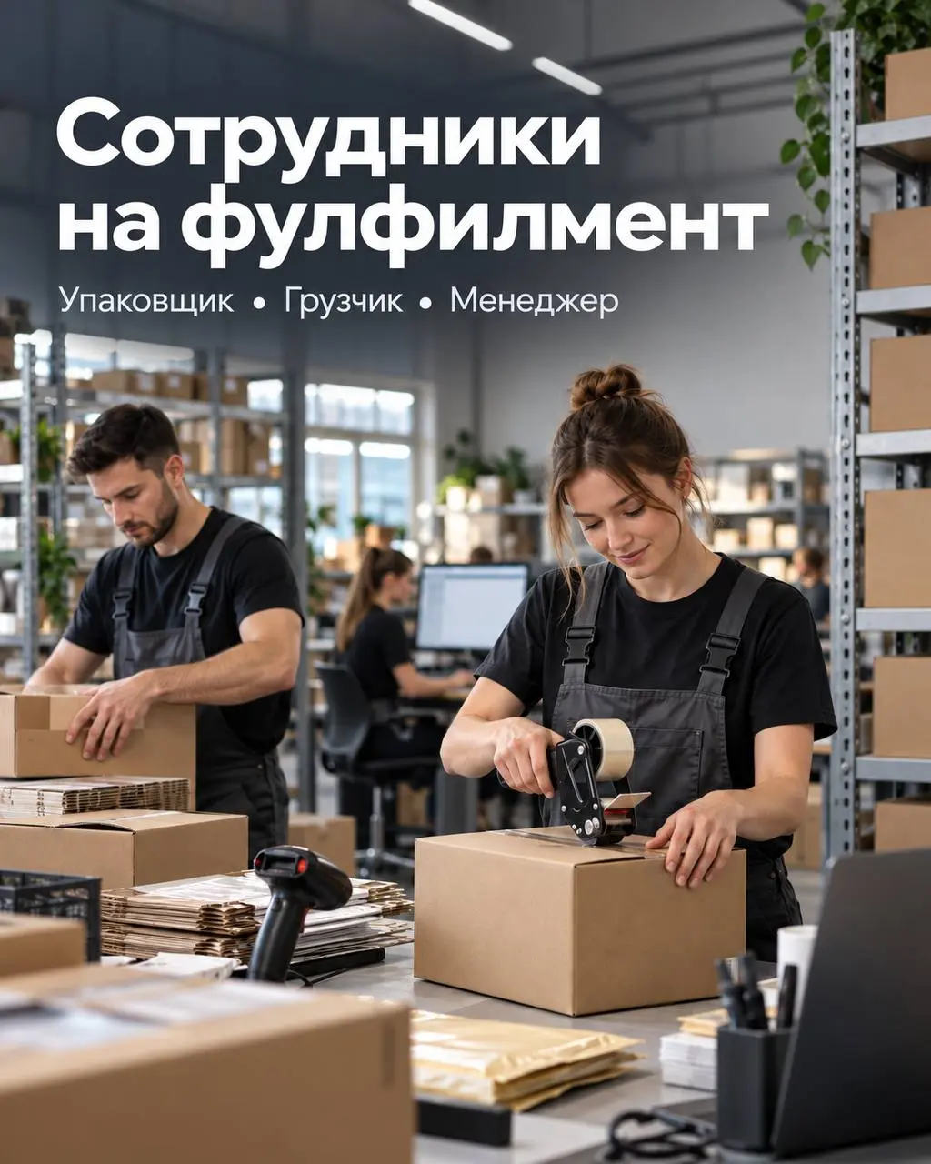 1️⃣УПАКОВЩИК,
2️⃣ГРУЗЧИК,
3️⃣ЗАМЕСТИТЕЛЬ УПРАВЛЯЮЩЕГО,
4️⃣МЕНЕДЖЕР
400₽/ч - 500₽/ч
Фулфилмент
• Москва, м. Анино
• Логистика
• @antoliFF
Полное описание вакансии размещено в Телеграм и Макс | Сетка — социальная сеть от hh.ru