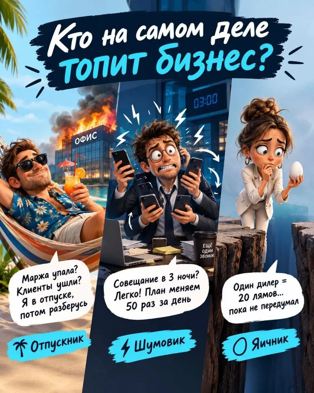 20 млн в месяц → банкротство за 2 недели: 3 реальных портрета собственников, которые уничтожили бизнес (без помощи санкций)
📉Июль 2025
Производство с 10-летней историей, стабильные 20 млн оборота ежем... | Сетка — социальная сеть от hh.ru