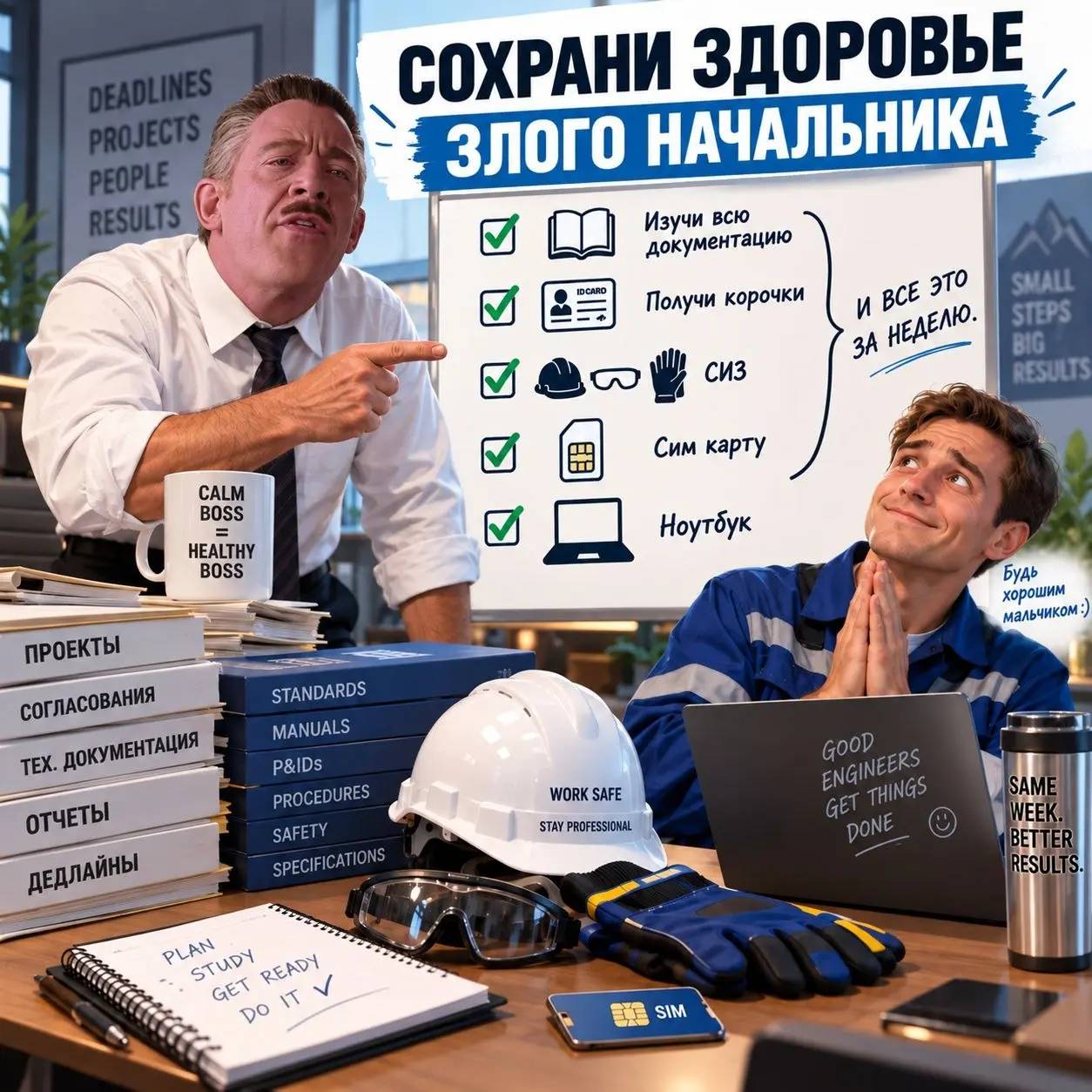 «Ты уже здесь неделю работаешь, а ничего не знаешь!»
Видели когда-нибудь такую реакцию начальника?
Действительно, такое иногда случается | Сетка — социальная сеть от hh.ru