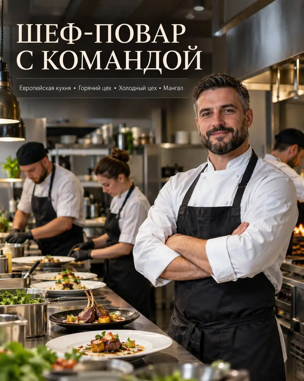 1️⃣ШЕФ-ПОВАР,
2️⃣ПОВАР ГОРЯЧЕГО ЦЕХА,
3️⃣ПОВАР ХОЛОДНОГО ЦЕХА,
4️⃣ПОВАР МАНГАЛ / ЗАГОТОВЩИК
Оплата по договоренности
Ресторан европейской кухни
• Москва, м | Сетка — социальная сеть от hh.ru