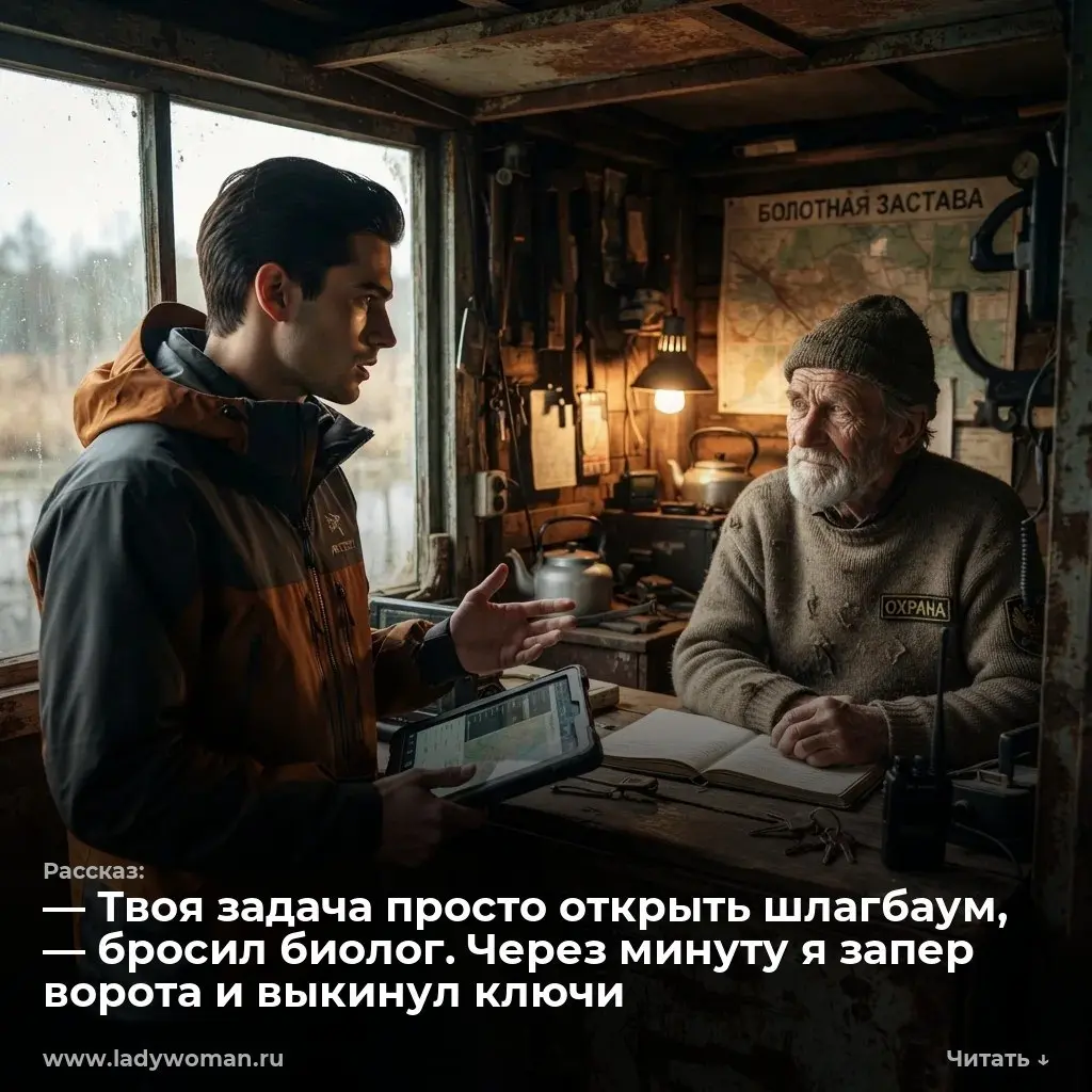 — Твоя задача просто открыть шлагбаум, — бросил биолог. Через минуту я запер ворота и выкинул ключи
— Твоя задача, дед, просто открыть шлагбаум, — Глеб бросил на стол ключи от пикапа | Сетка — социальная сеть от hh.ru
