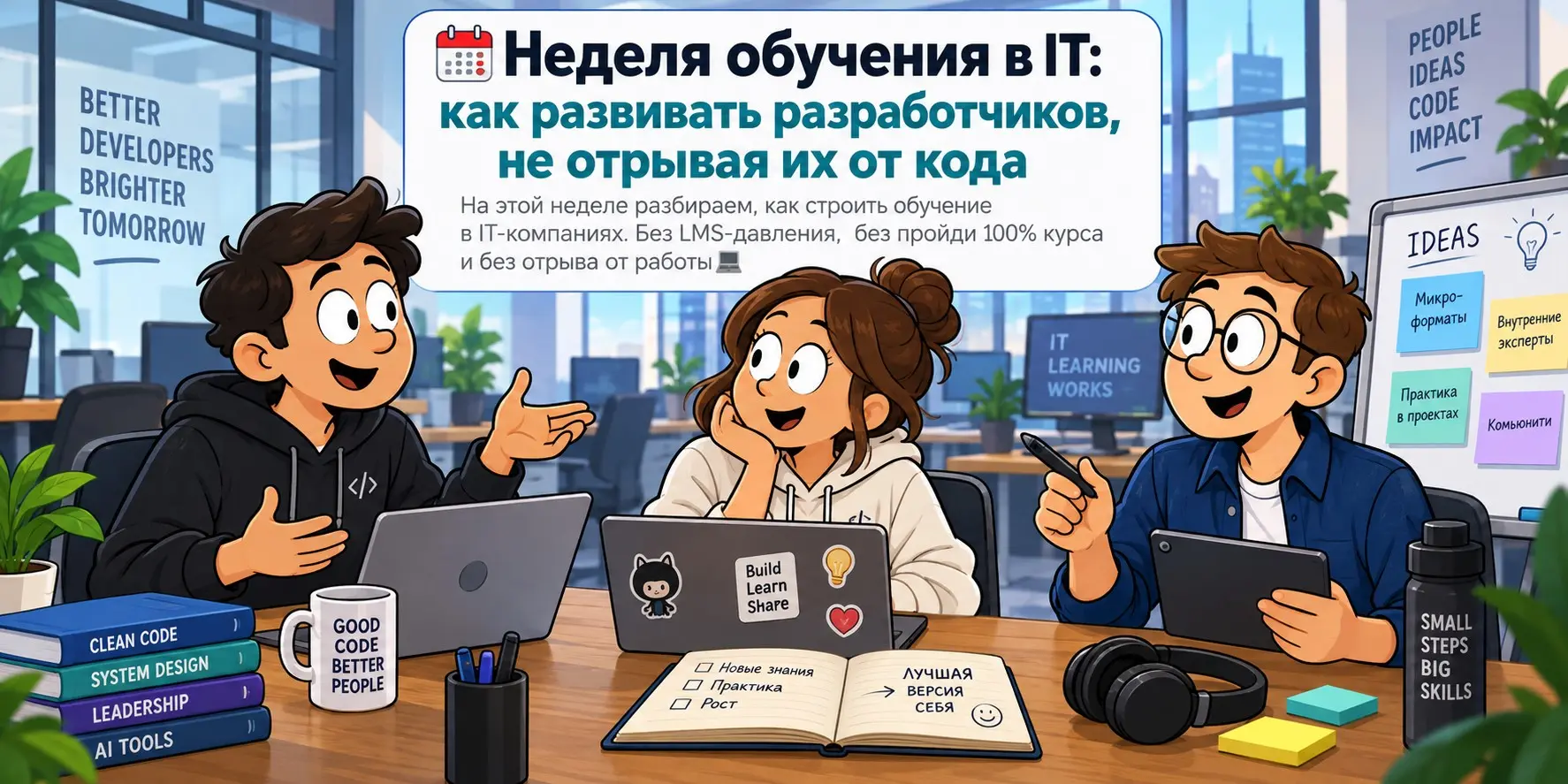 🗓️Неделя обучения в IT: как развивать разработчиков | Сетка — социальная сеть от hh.ru