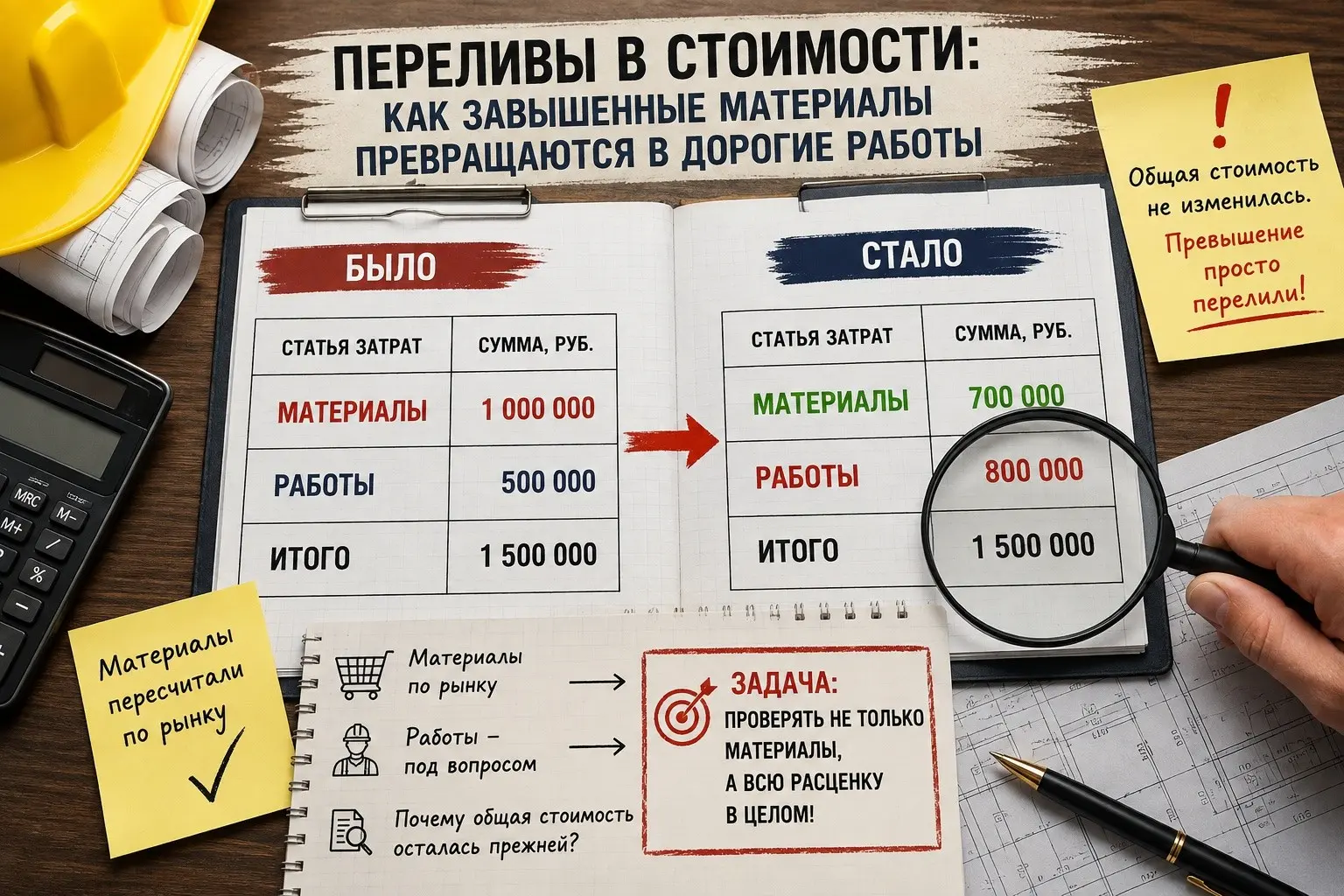 Как завышенные материалы превращаются в дорогие работы | Сетка — социальная сеть от hh.ru