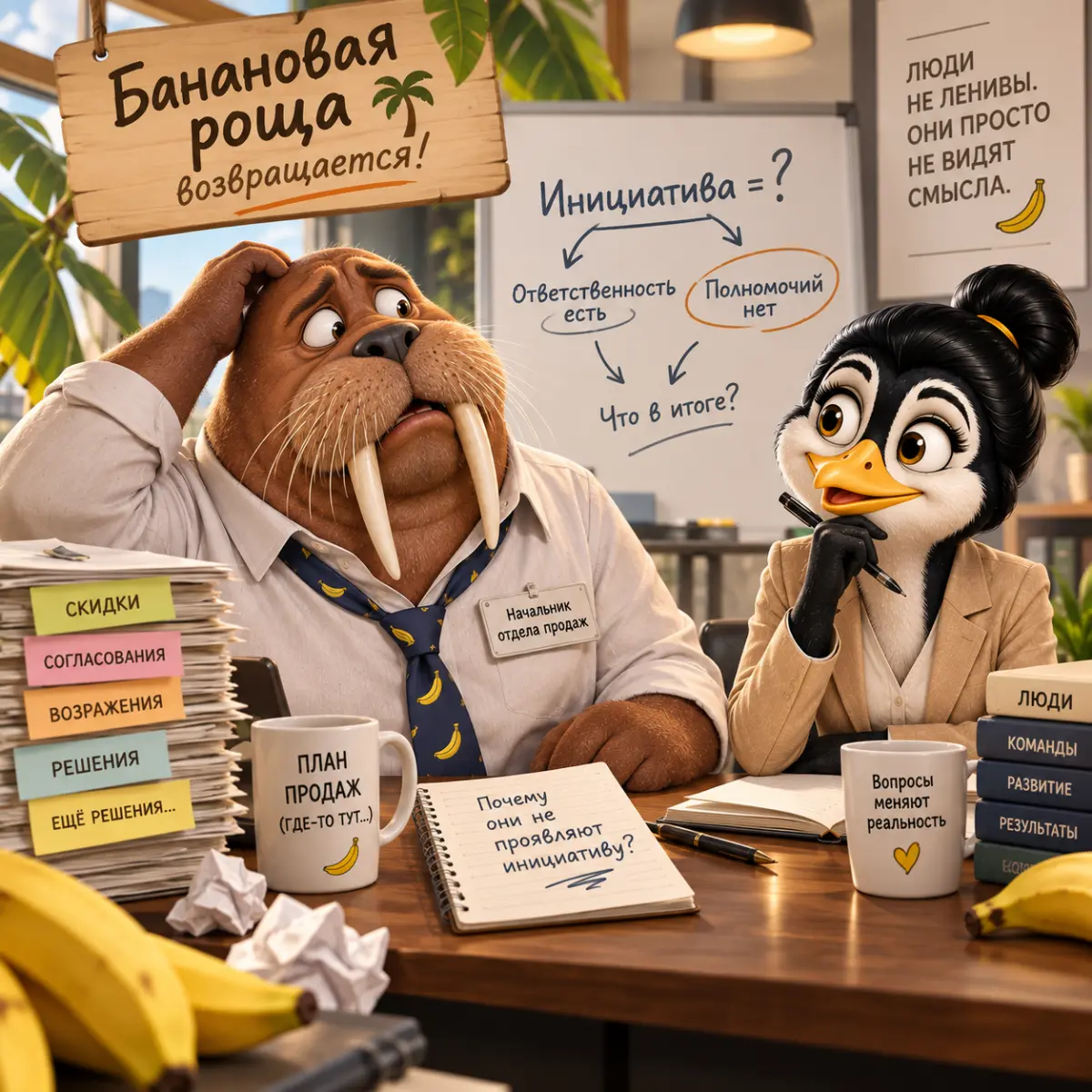 🍌 Банановая роща. Ответственность без полномочий. | Сетка — социальная сеть от hh.ru