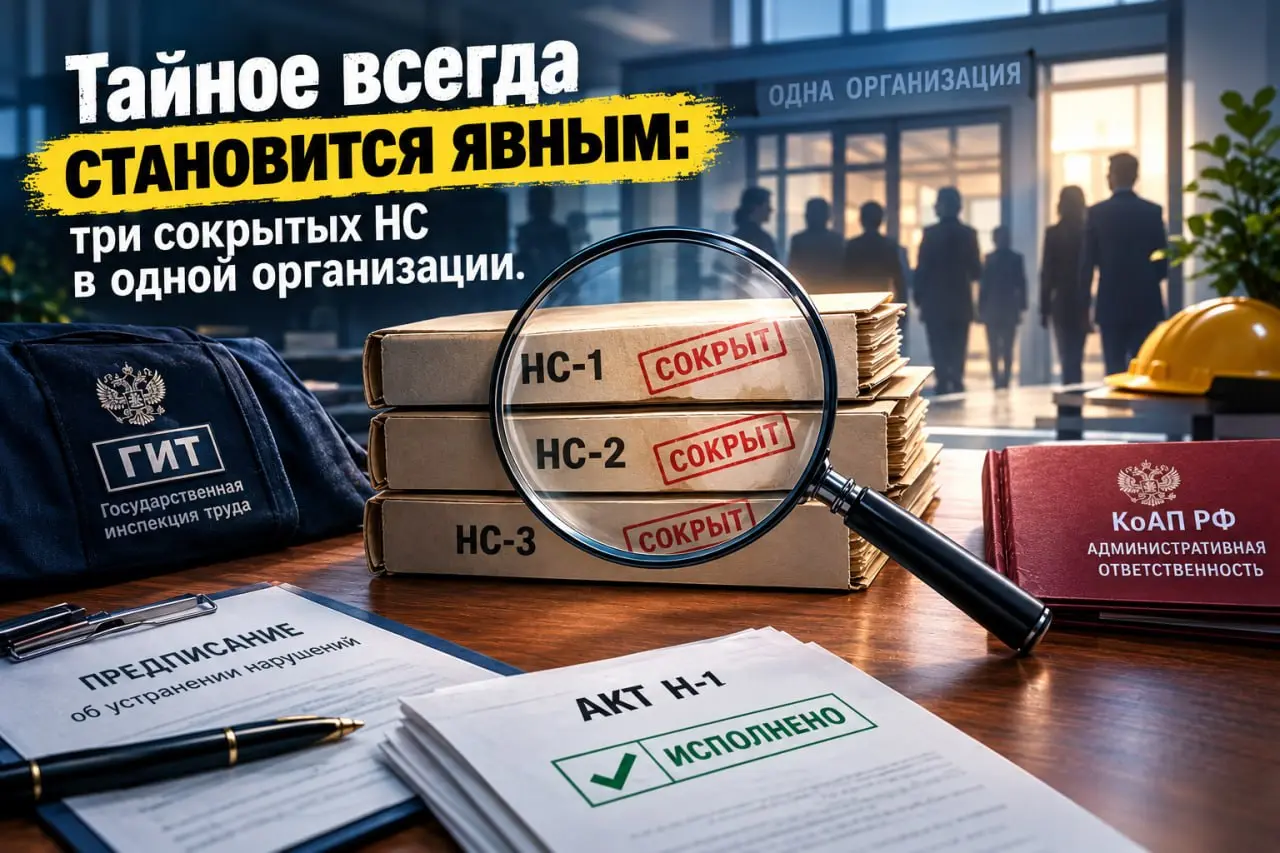 📱 Тайное всегда становится явным: три сокрытых НС в одной организации
 
Из Отделения СФР по Свердловской области в ГИТ поступила информация о трёх несчастных случаях, произошедших в одной организации | Сетка — социальная сеть от hh.ru