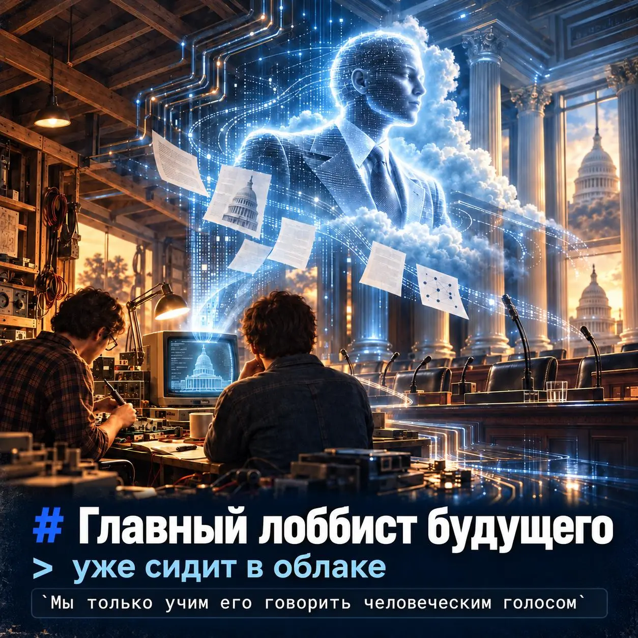 Пало-Альто, конец 1970-х. В гараже двое студентов Джобс и Возняк обсуждают, как продать первый компьютер | Сетка — социальная сеть от hh.ru