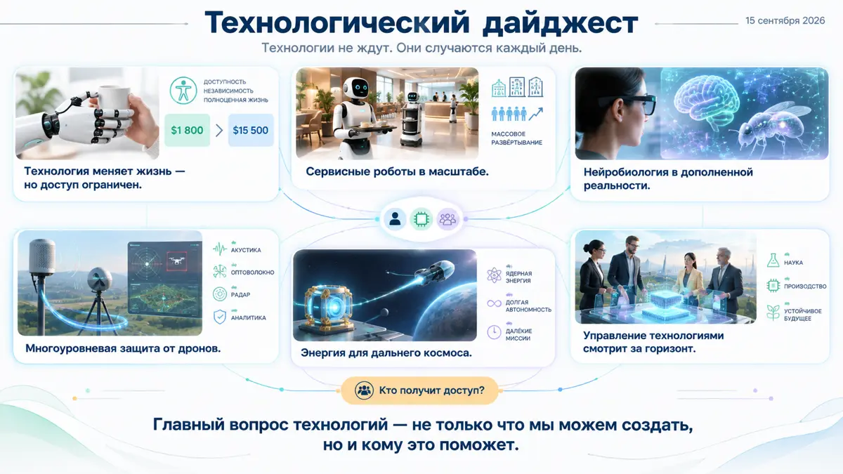 Технологический дайджест: 15 сентября 2026 | Сетка — социальная сеть от hh.ru
