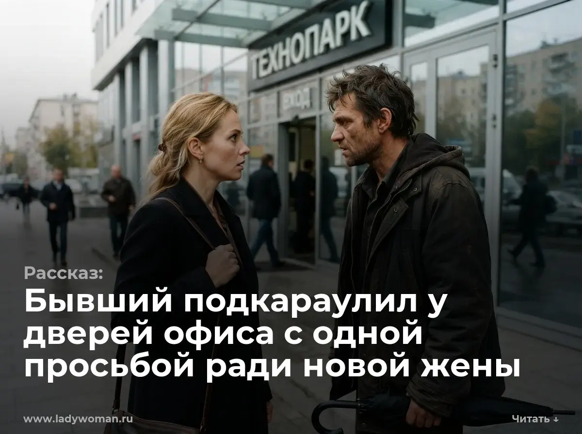 Бывший подкараулил у дверей офиса с одной просьбой ради новой жены
— Ты должна вернуть гарнитур. Анна остановилась прямо перед стеклянными дверями бизнес-центра. Виктор перегородил ей дорогу | Сетка — социальная сеть от hh.ru