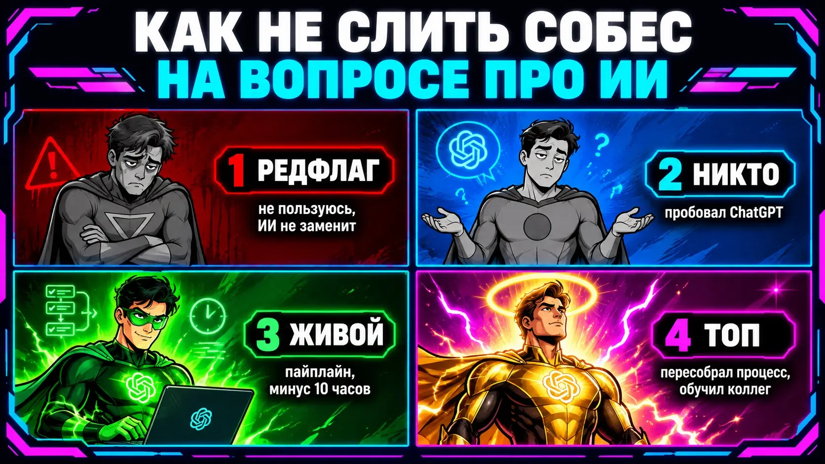 "Как вы используете ИИ?" — вопрос, на котором сливают собес | Сетка — социальная сеть от hh.ru