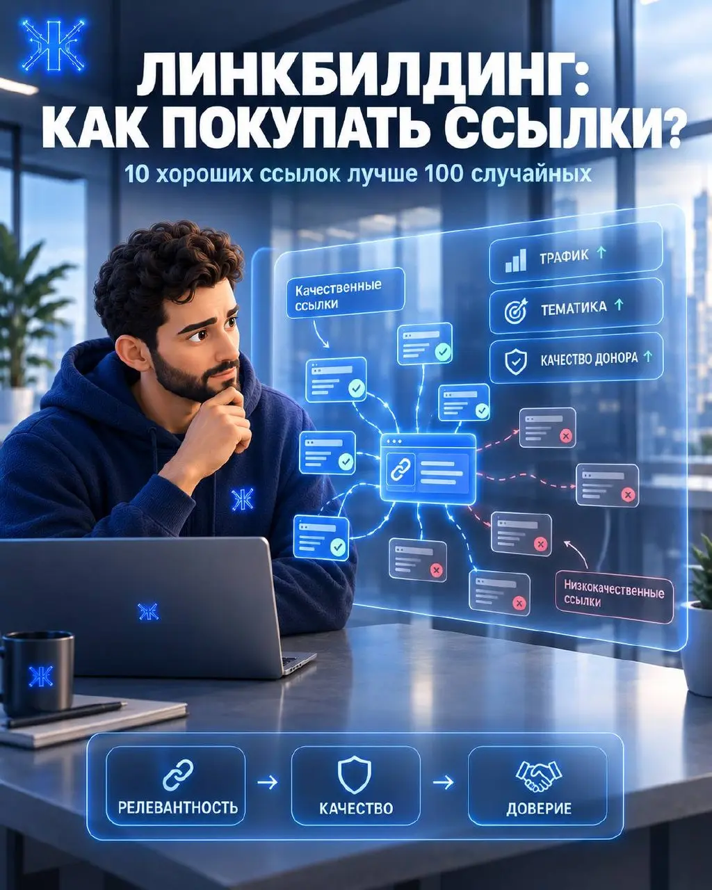 ⚡️⚡️⚡️Линкбилдинг: почему 100 плохих ссылок могут быть хуже 10 хороших?
Ссылки до сих пор остаются одним из инструментов SEO-продвижения.Но главная ошибка - смотреть только на количество | Сетка — социальная сеть от hh.ru