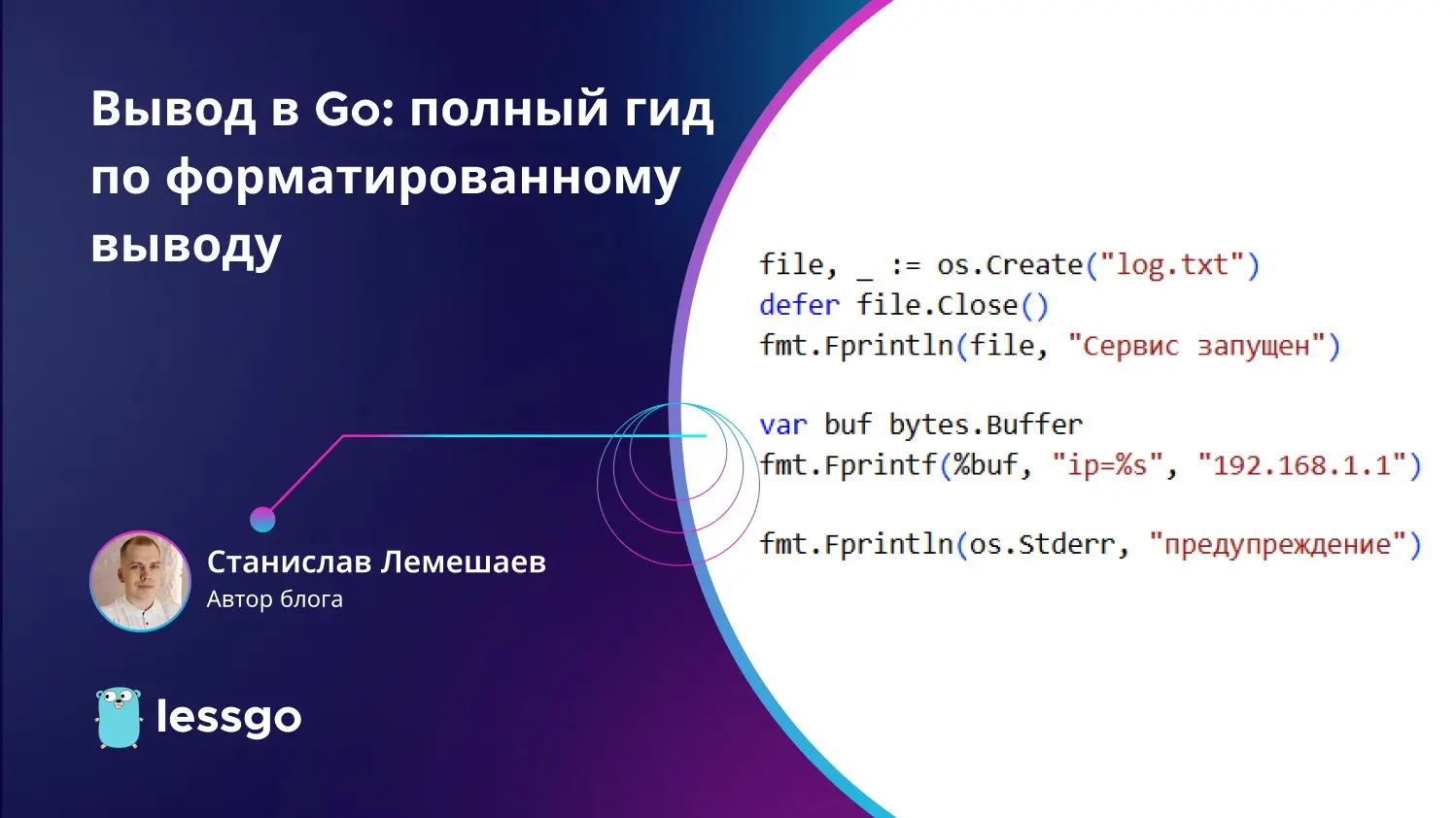 Вывод в Go: полный гид по форматированному выводу | Сетка — социальная сеть от hh.ru