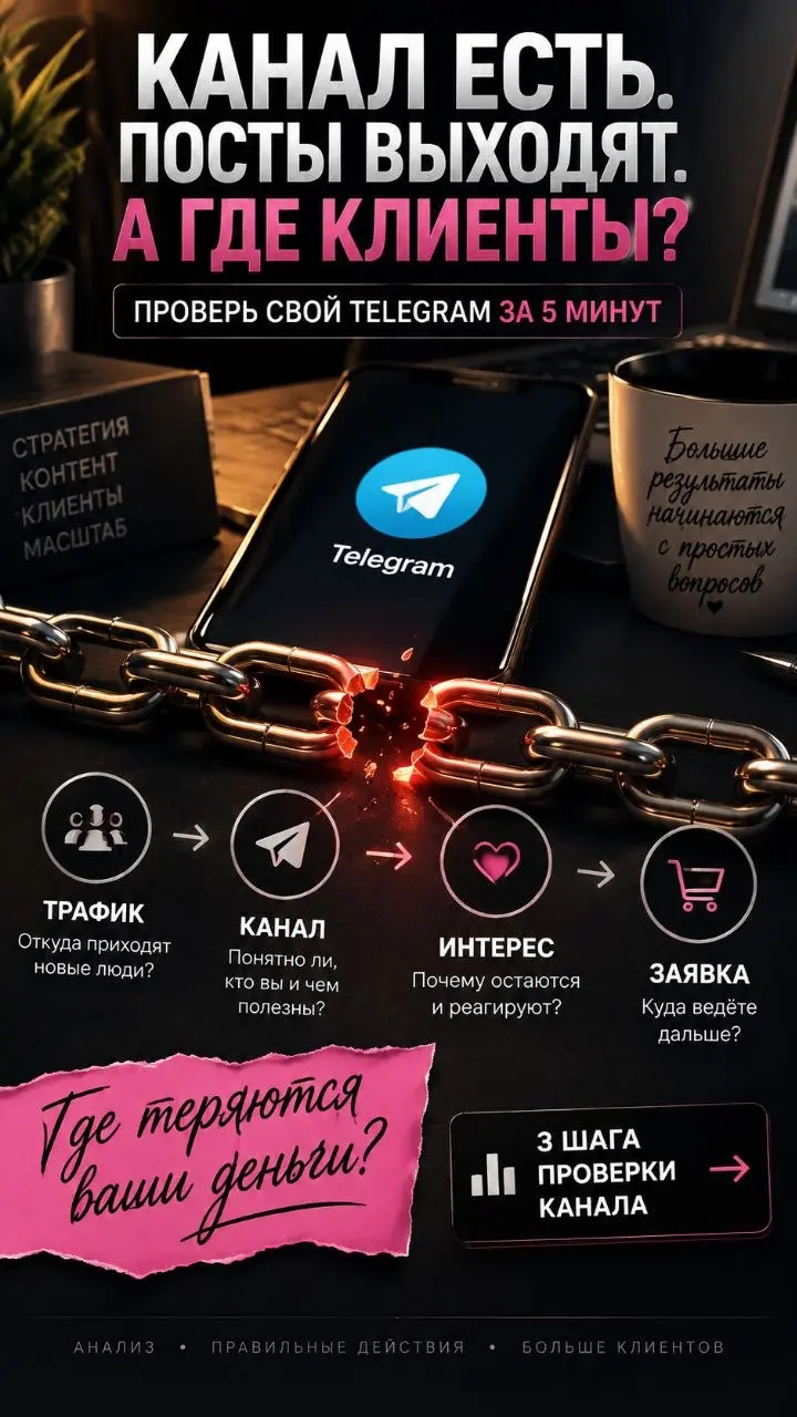 ✏️ КАНАЛ ЕСТЬ, ПОСТЫ ИДУТ. А ГДЕ КЛИЕНТЫ?
Давайте без сложных схем | Сетка — социальная сеть от hh.ru