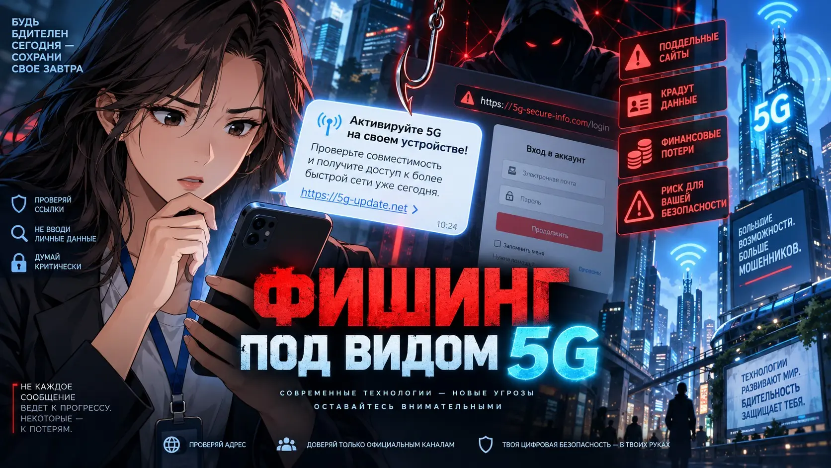 В «ЕСА ПРО» предупредили россиян о фишинге под видом 5G | Сетка — социальная сеть от hh.ru