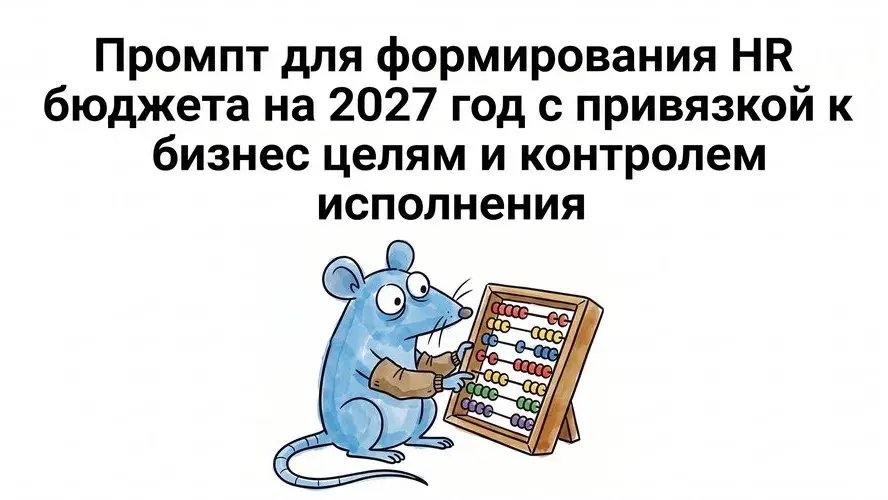 Промпт HR бюджет 2027 | Сетка — социальная сеть от hh.ru