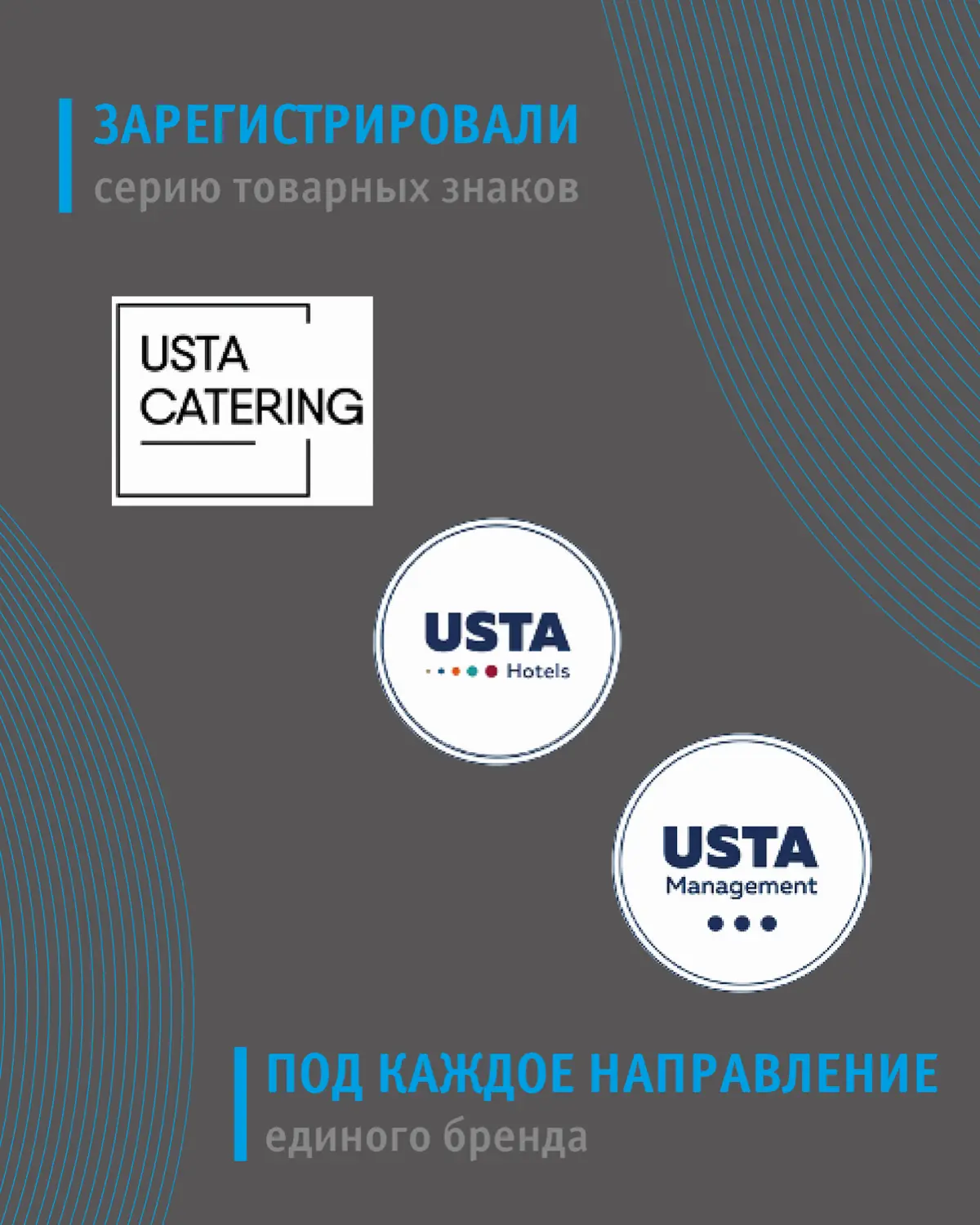 ⚡️ Зарегистрировали серию товарных знаков USTA
Наш постоянный клиент USTA Group развивает несколько направлений под брендом USTA | Сетка — социальная сеть от hh.ru