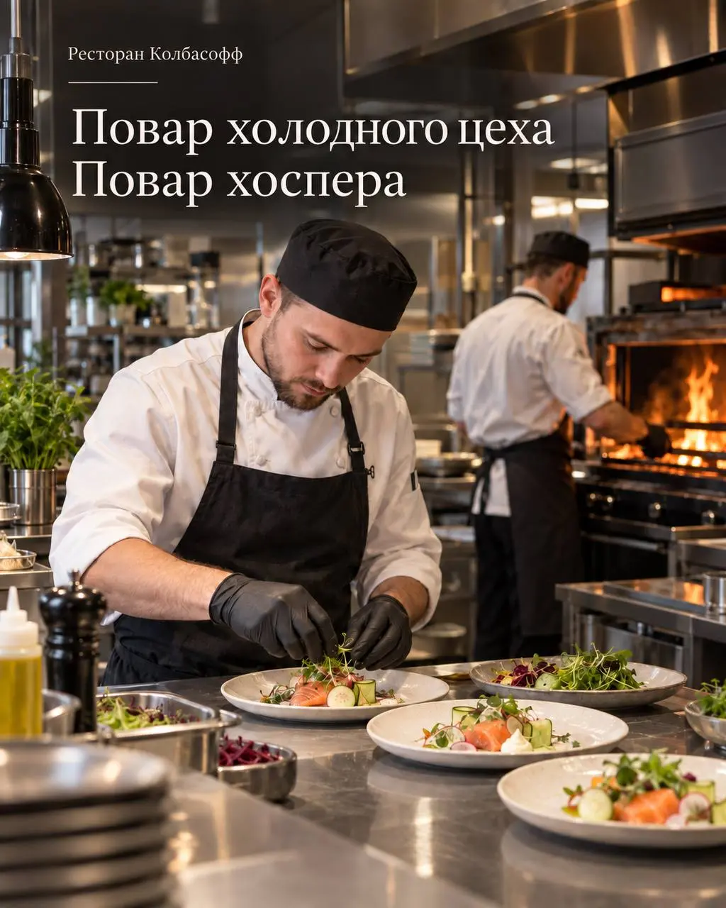 1️⃣ПОВАР ХОЛОДНОГО ЦЕХА - от 5500₽/смена
2️⃣ПОВАР ХОСПЕРА - от 6500₽/смена
Ресторан Колбасофф Сокольники
• Москва, м | Сетка — социальная сеть от hh.ru