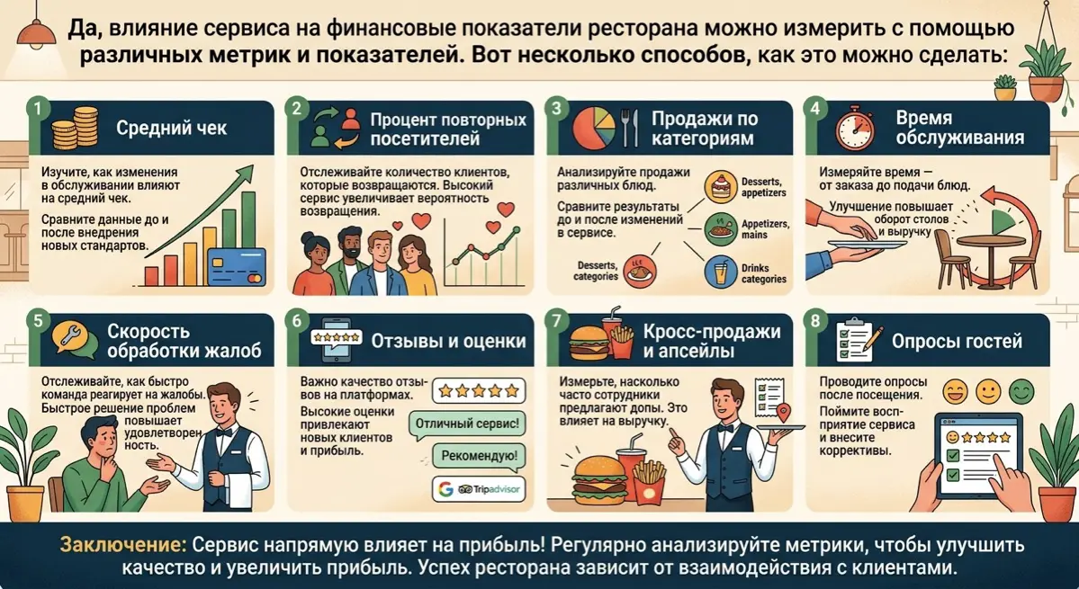 Сезонность. Влияние сервиса на финансы ресторана измеряется следующими метриками:
1. Средний чек
Проверьте, как обслуживание влияет на чек. Активные допродажи увеличивают его | Сетка — социальная сеть от hh.ru