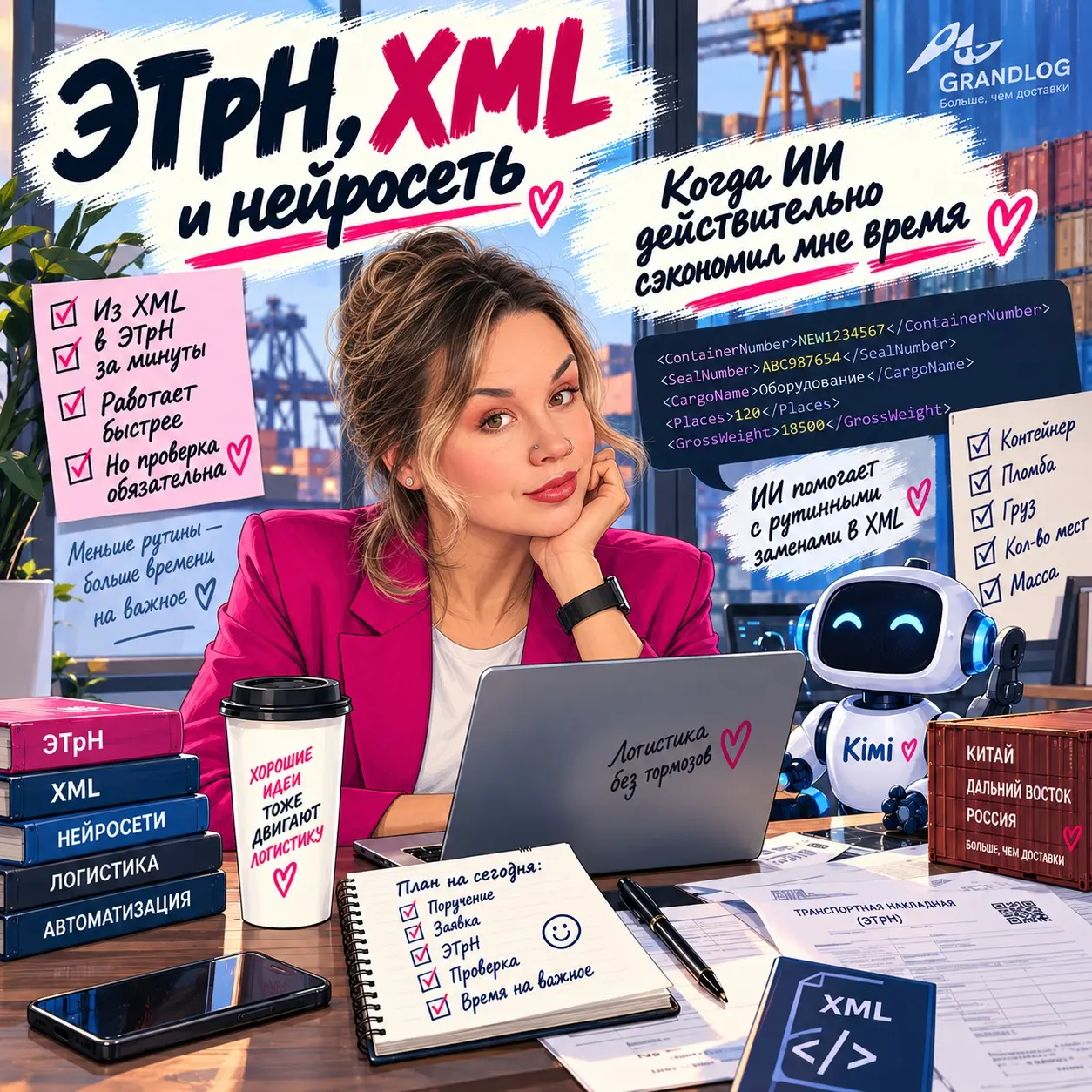 ЭТрН, XML и нейросеть: тот случай, когда ИИ действительно сэкономил мне время 🤖📄⚡
Когда мы только начали работать с ЭТрН, мне казалось, что самой сложной частью будут электронные документы 😅
Спойлер: ... | Сетка — социальная сеть от hh.ru