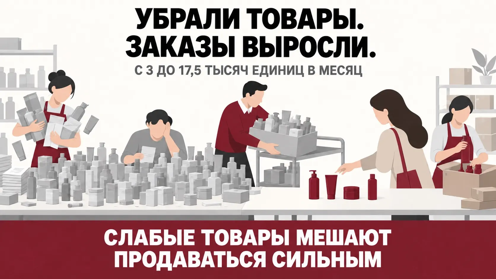 Сокращать ассортимент и выросли в 5 раз | Сетка — социальная сеть от hh.ru