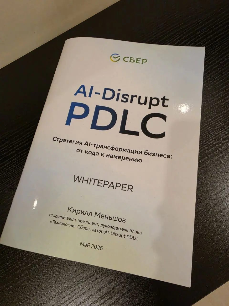 На последних конференциях я несколько раз ссылался на AI Disrupt PDLC, и далеко не всегда встречал отклик. Несмотря на всю работу Сбера, документ знают заметно хуже, чем он того заслуживает | Сетка — социальная сеть от hh.ru