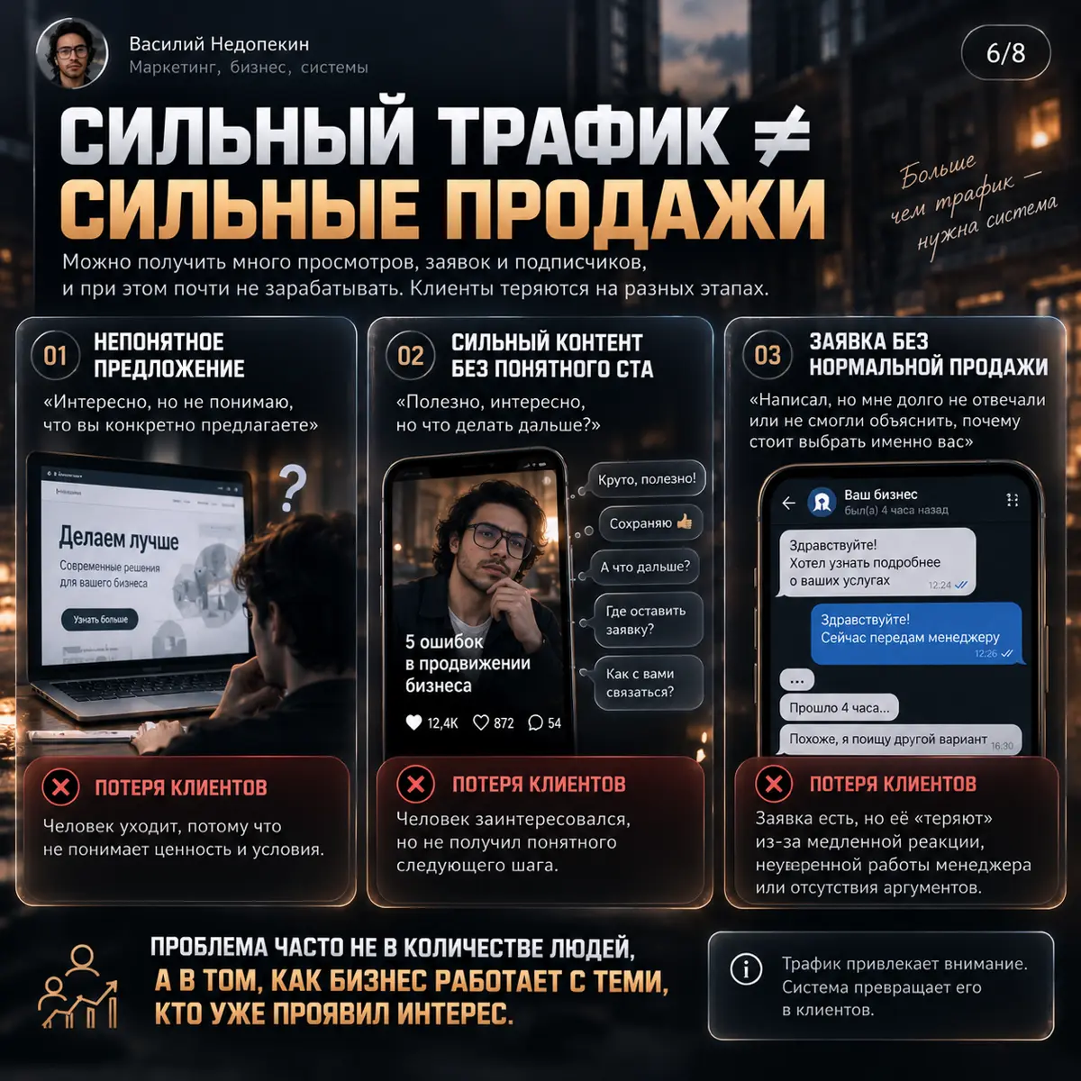 КЛИЕНТЫ НЕ ПРИХОДЯТ САМИ: КАК РАБОТАЕТ СИСТЕМА ПРИВЛЕЧЕНИЯ | Сетка — социальная сеть от hh.ru