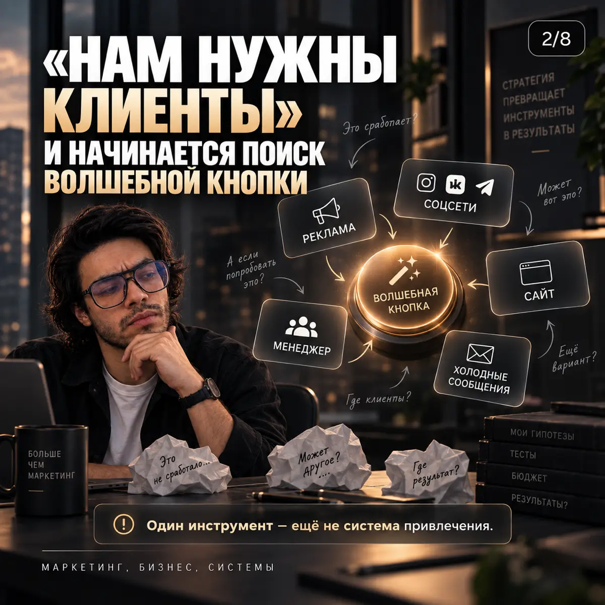 КЛИЕНТЫ НЕ ПРИХОДЯТ САМИ: КАК РАБОТАЕТ СИСТЕМА ПРИВЛЕЧЕНИЯ | Сетка — социальная сеть от hh.ru