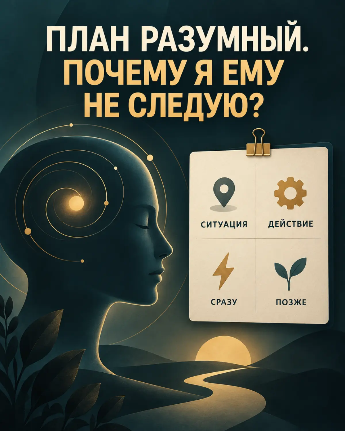 Я КАК ПРОЕКТ: почему разумный план не превращается в действи | Сетка — социальная сеть от hh.ru