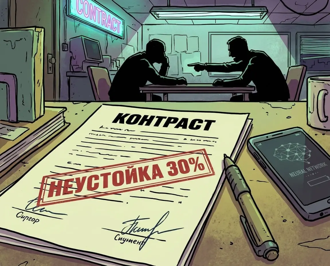 Подрядчикам начали выписывать 30% неустойки за скрытый ИИ. | Сетка — социальная сеть от hh.ru