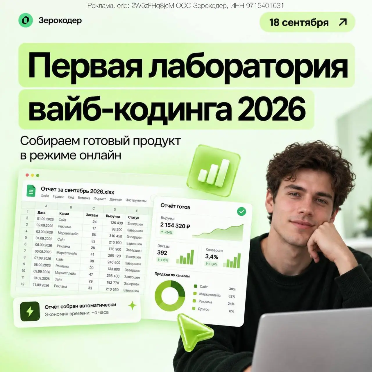 Сколько времени вы тратите на отчеты, которые можно собрать автоматически?
Если каждый месяц вы открываете таблицы, переносите цифры, раскладываете показатели и вручную собираете из этого отчет – эту ... | Сетка — социальная сеть от hh.ru