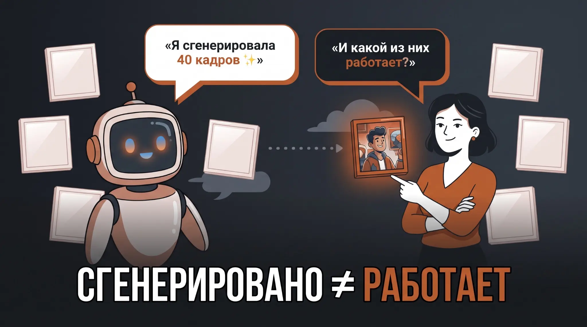 Нейрослоп видно за 3 секунды, и дело не в AI | Сетка — социальная сеть от hh.ru
