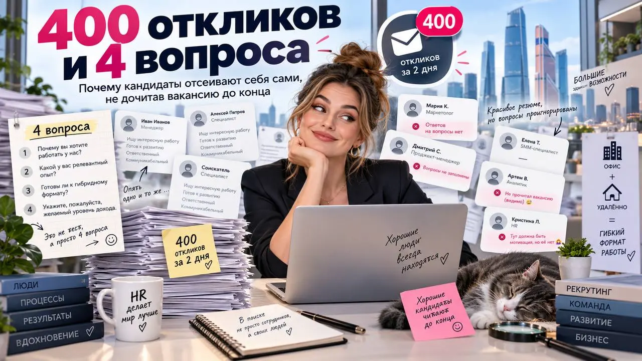 Почему я даже не открыла 70% резюме. Ч.2
Но самое неожиданное оказалось дальше.
Я была почти уверена, что чаще всего вопросы будут пропускать совсем молодые ребята.
Ну, первый поиск работы | Сетка — социальная сеть от hh.ru