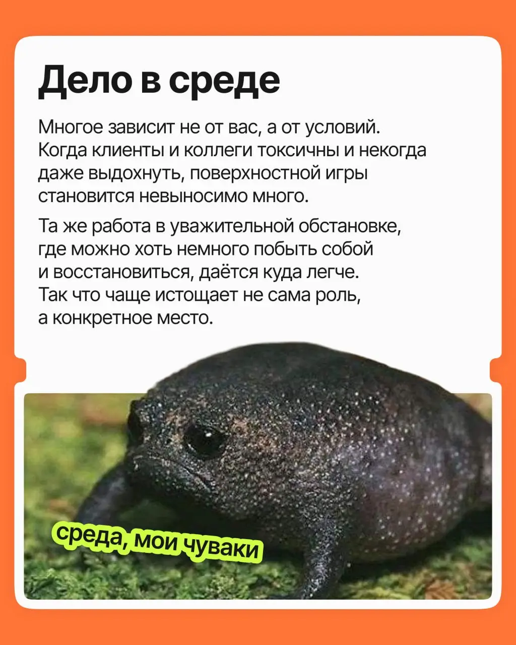 Весь день вы были приветливы, улыбались раздражённому клиенту и бодрились на созвонах. А к вечеру валитесь с ног, хотя вагоны вроде не разгружали.
Это потому, что работа всё-таки была | Сетка — социальная сеть от hh.ru