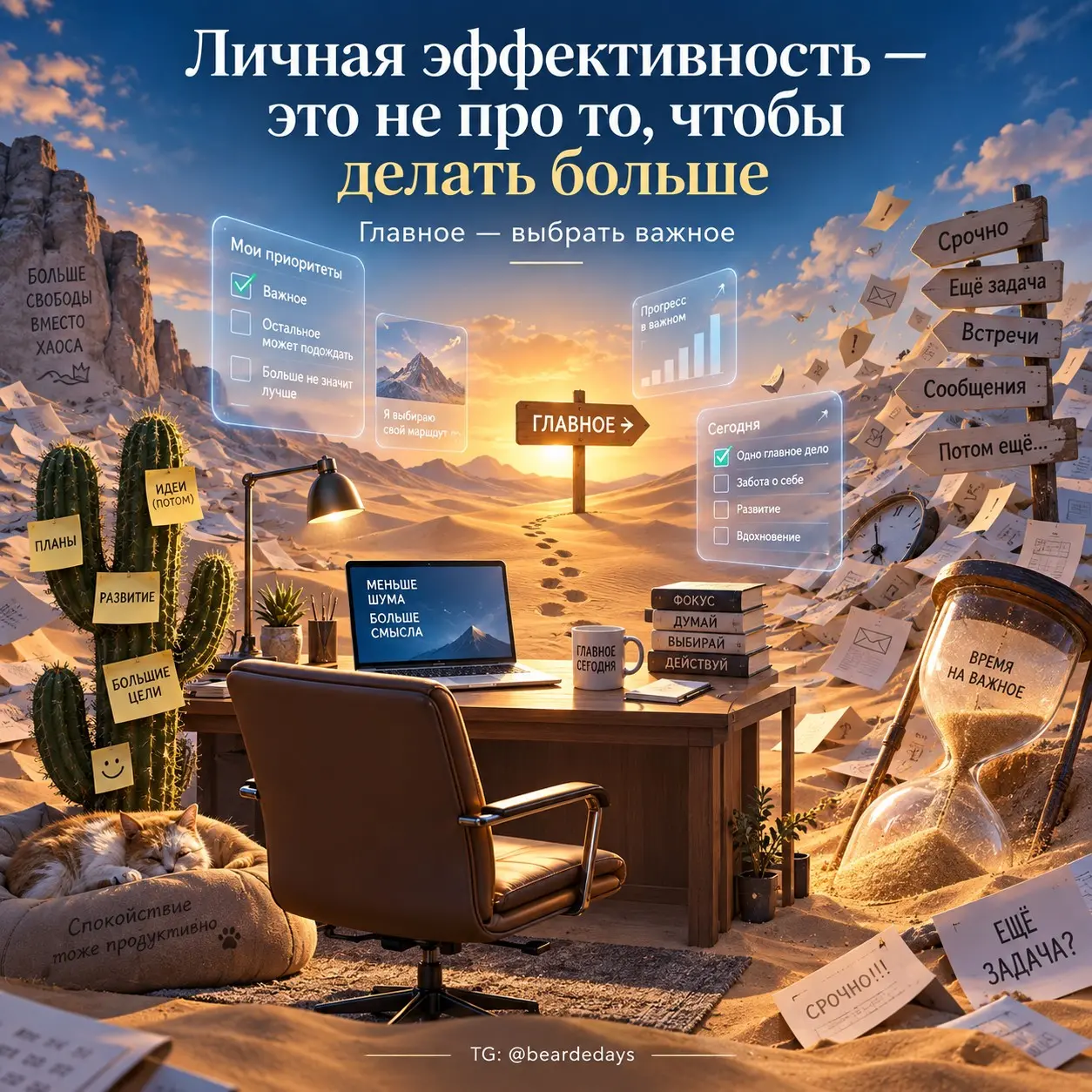 ⚙️ Личная эффективность – это не про то, чтобы делать больше | Сетка — социальная сеть от hh.ru