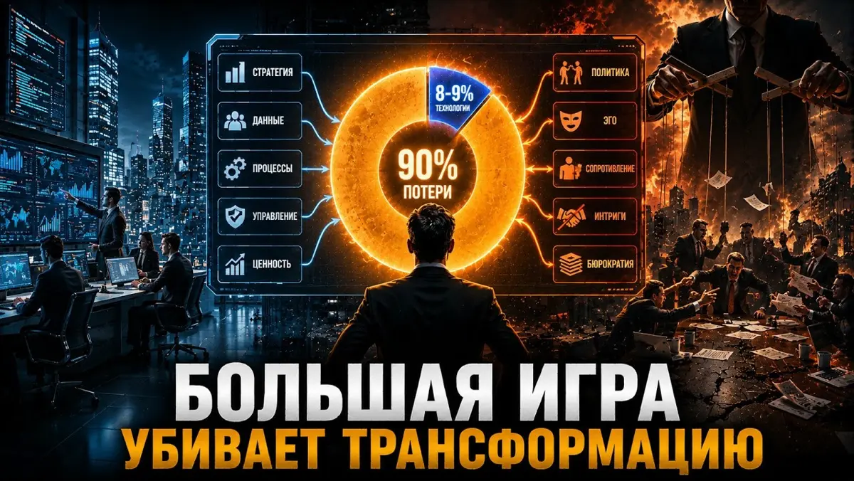 Почему ИТ-бюджеты сгорают в политике: вся правда о провалах цифровой трансформации
Цифровая трансформация часто выглядит как технологическая задача.
Новые системы, интеграции, данные и процессы | Сетка — социальная сеть от hh.ru