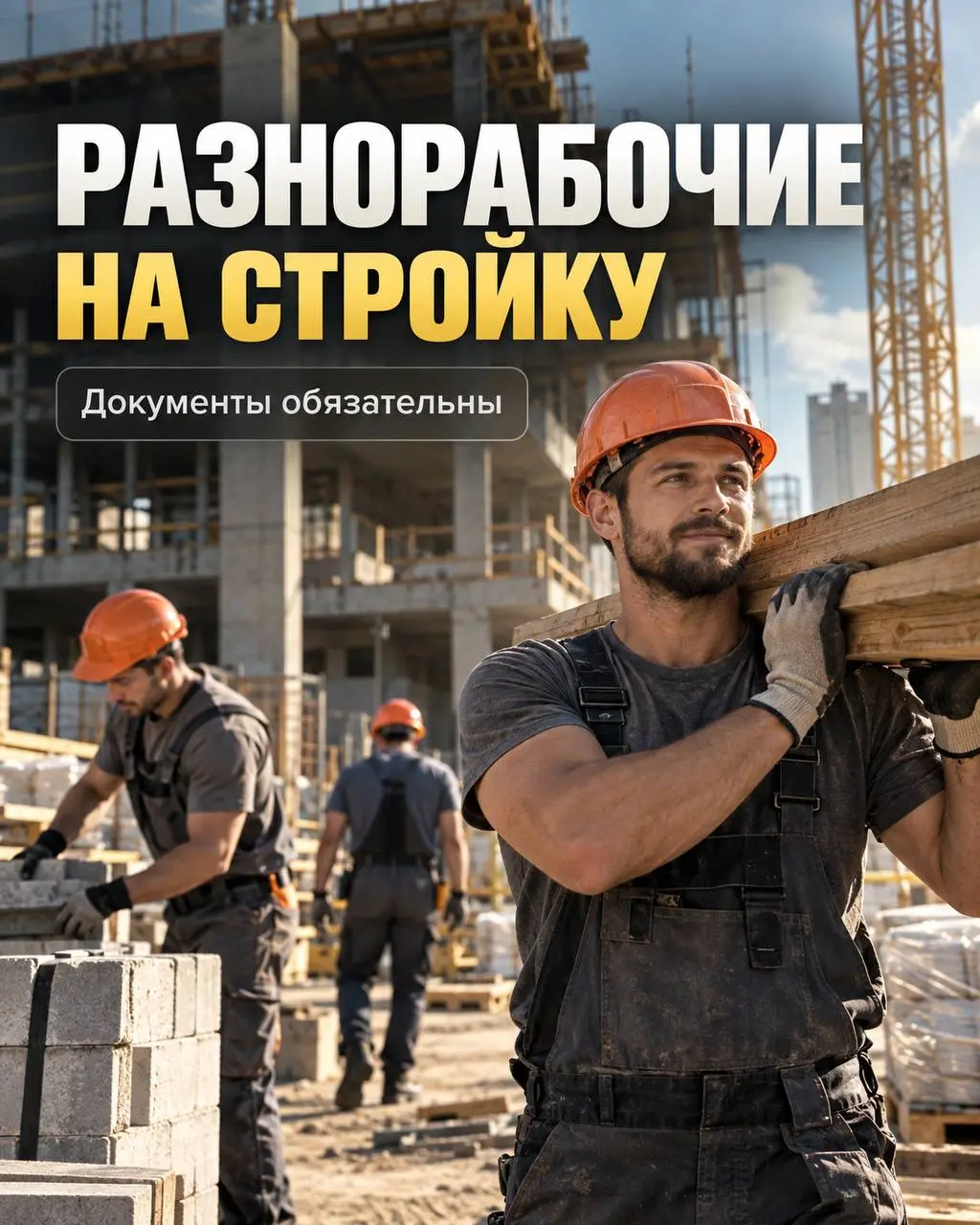 РАЗНОРАБОЧИЙ НА СТРОЙКУ
4 300₽/смена - 5 000₽/смена
Прямой работодатель
• Москва, м | Сетка — социальная сеть от hh.ru