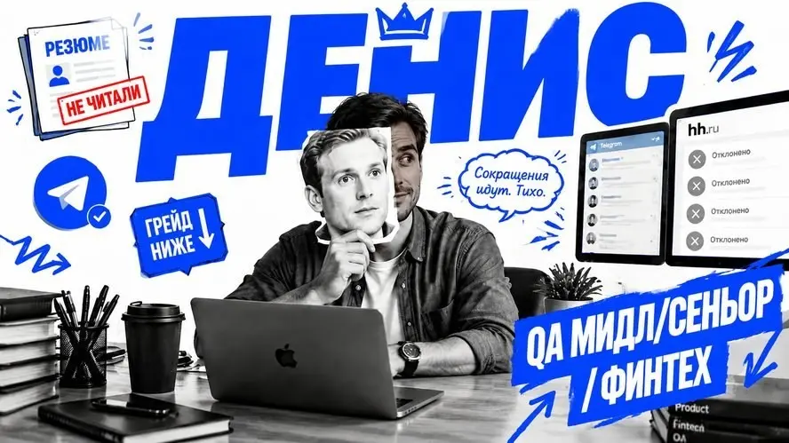 История Дениса: Мидл/сеньор QA, финтех. | Сетка — социальная сеть от hh.ru