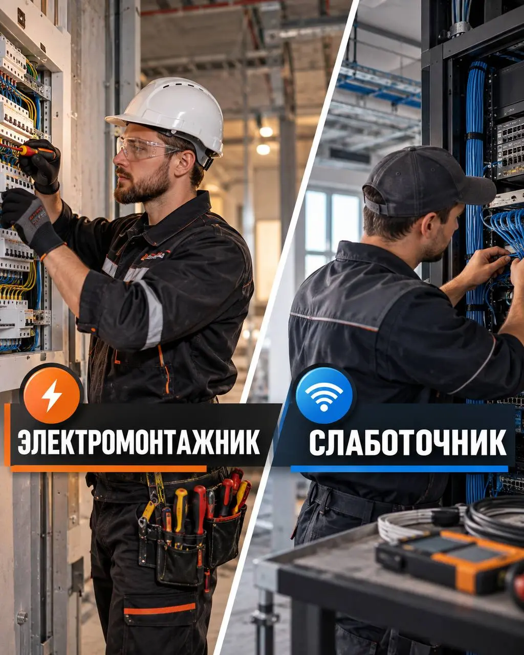 1️⃣ЭЛЕКТРОМОНТАЖНИК,
2️⃣СЛАБОТОЧНИК
От 7 000₽/смена
Прямой работодатель
• Москва
• Строительство
• +79262330518
Полное описание вакансии размещено в Телеграм и Макс | Сетка — социальная сеть от hh.ru