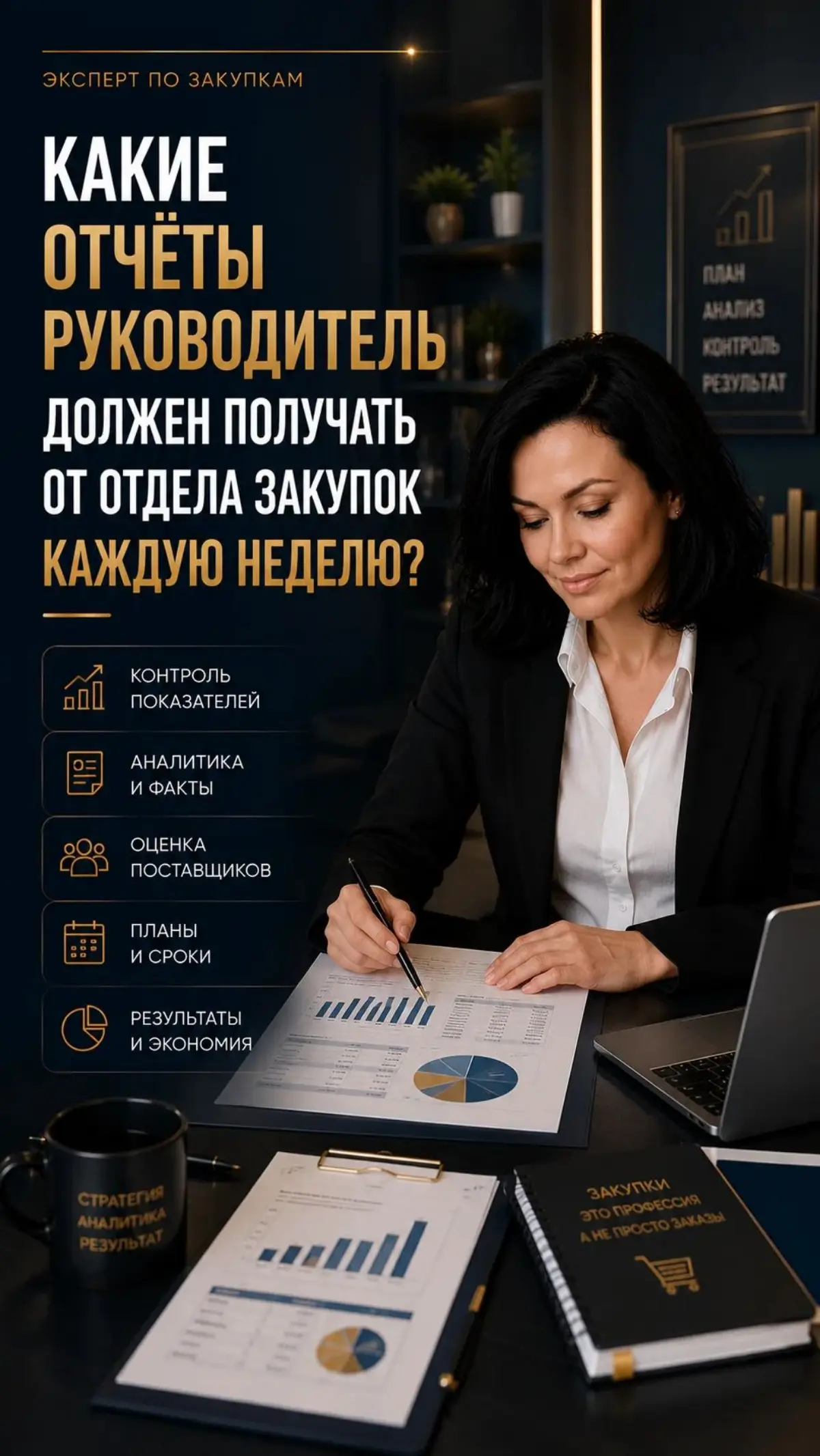 📊 Какие отчёты руководитель должен получать от отдела закупок каждую неделю?
Часто руководители компаний спрашивают:
«Как понять, что отдел закупок работает эффективно?»
Мой ответ всегда один:
Если у ... | Сетка — социальная сеть от hh.ru
