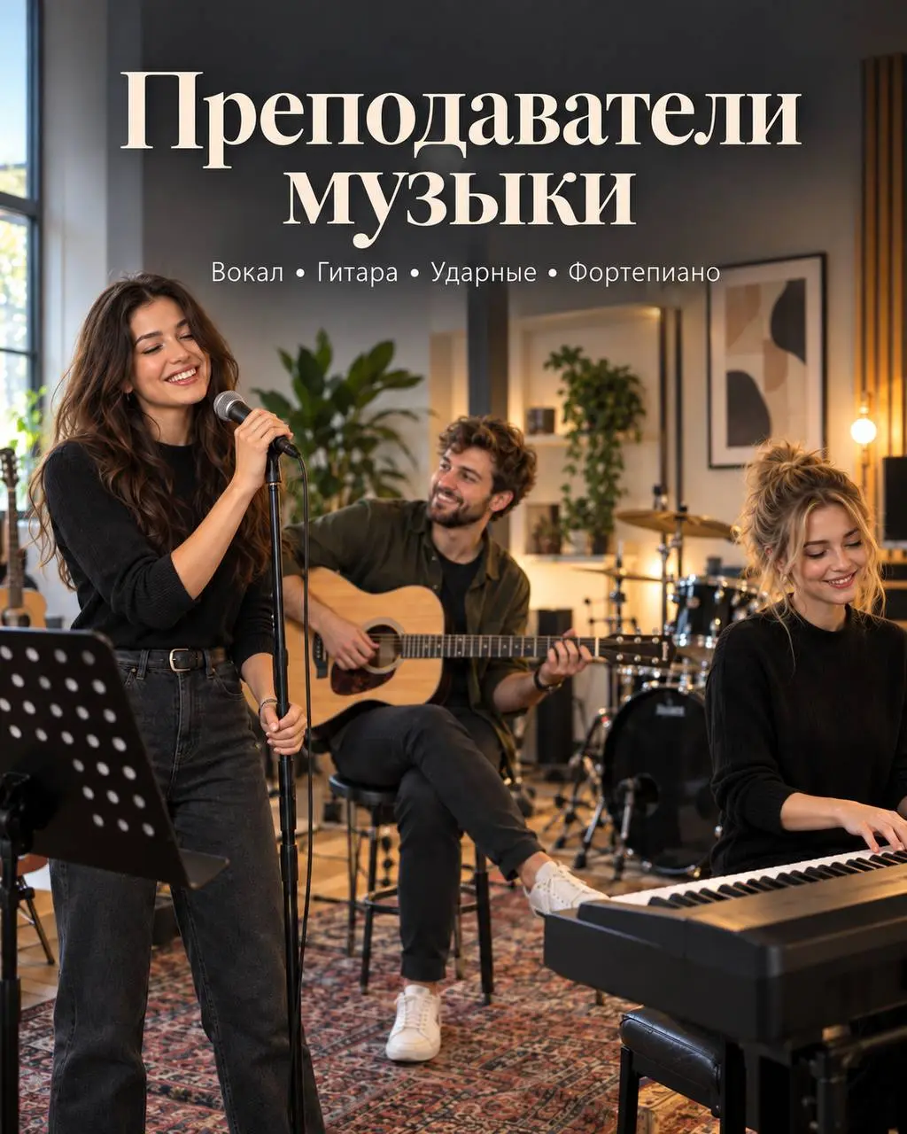 1️⃣ПРЕПОДАВАТЕЛЬ ВОКАЛА,
2️⃣ПРЕПОДАВАТЕЛЬ ГИТАРЫ,
3️⃣ПРЕПОДАВАТЕЛЬ УДАРНЫХ,
4️⃣ПРЕПОДАВАТЕЛЬ ФОРТЕПИАНО
Музыкальная школа
• Железнодорожный
• Образование
Полное описание вакансии размещено в Телеграм ... | Сетка — социальная сеть от hh.ru