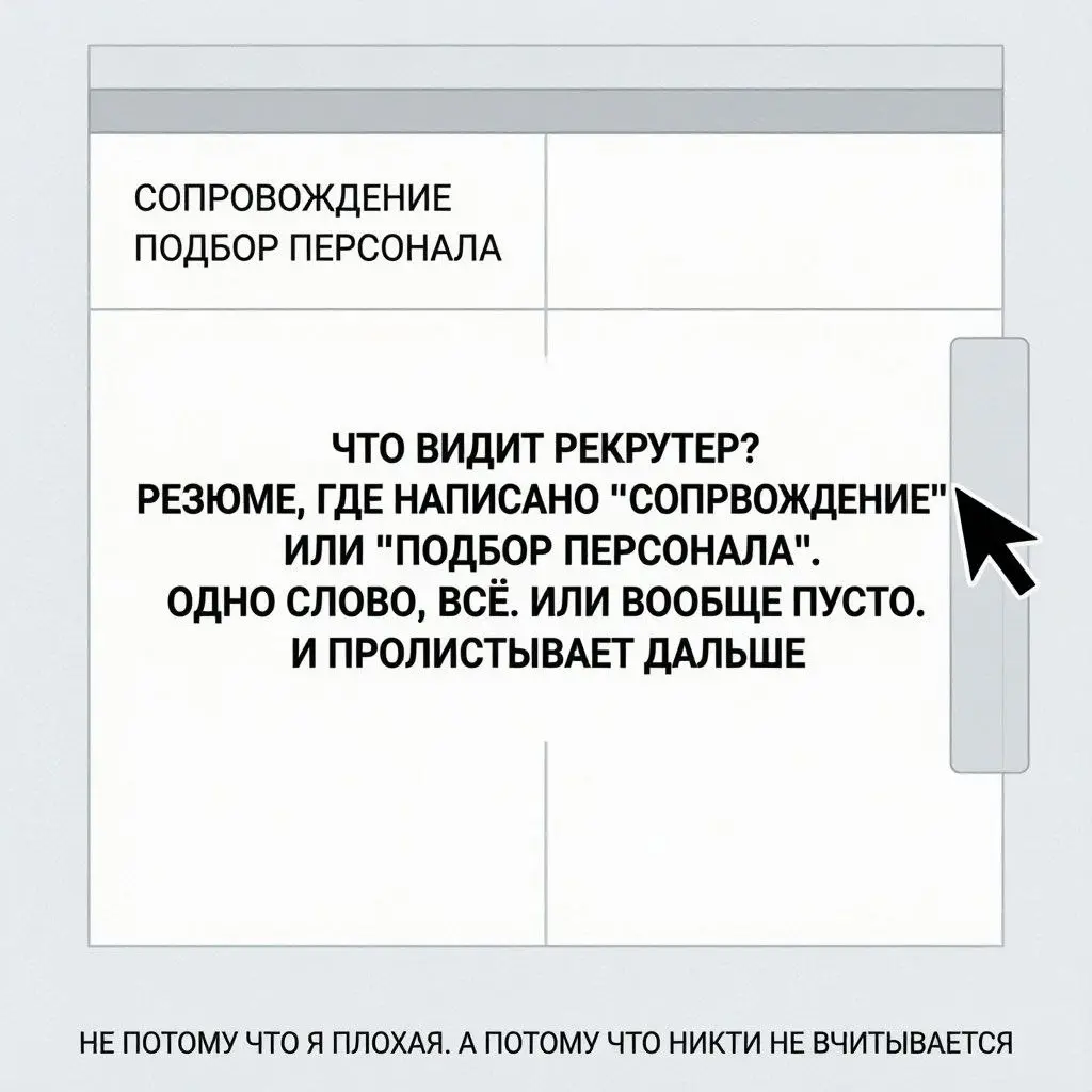 2 месяца поиска. Куча отказов. И чёткое понимание: проблема не во мне. Проблема в системе, где человека заменили ключевые слова | Сетка — социальная сеть от hh.ru