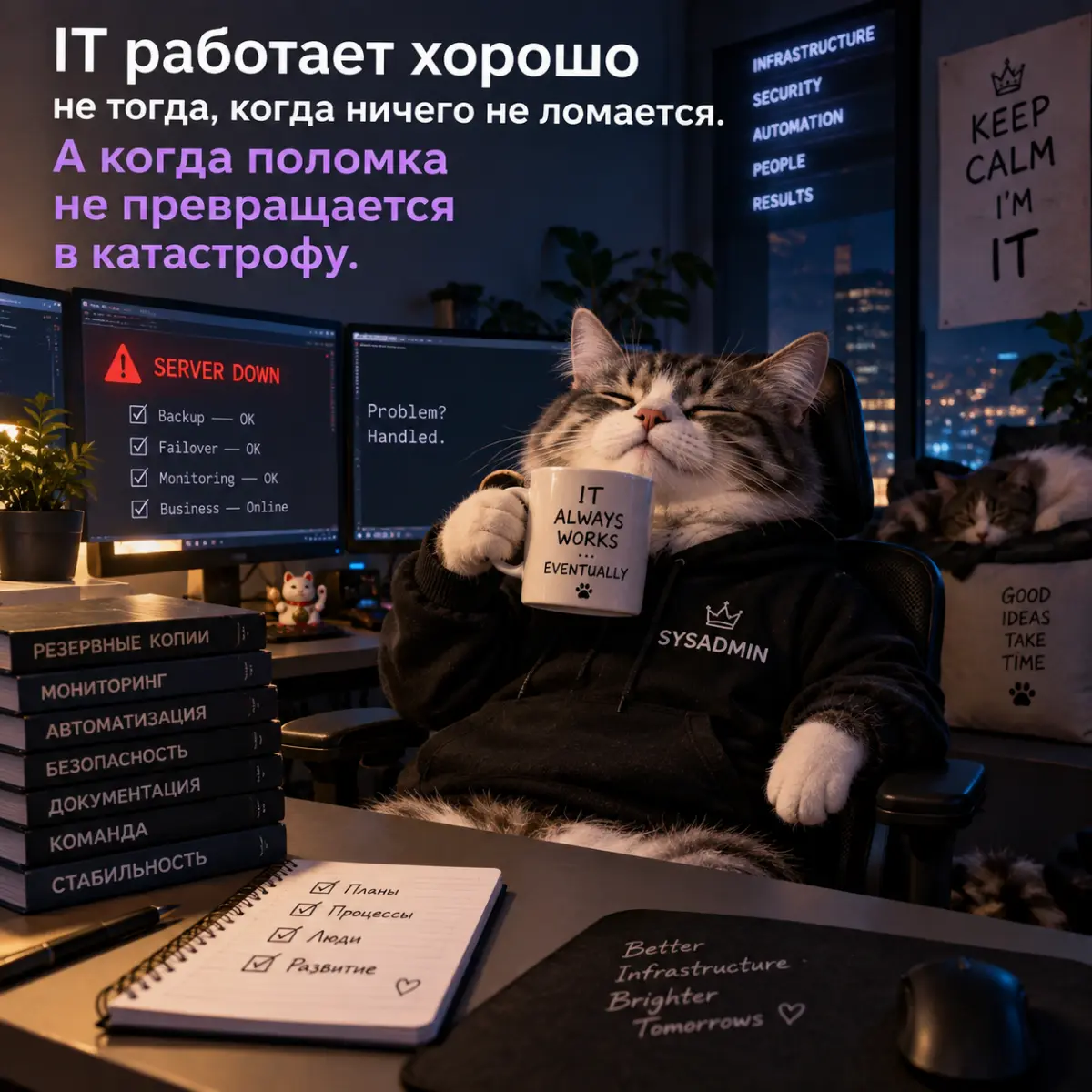 🚨 IT работает хорошо не тогда, когда ничего не ломается | Сетка — социальная сеть от hh.ru