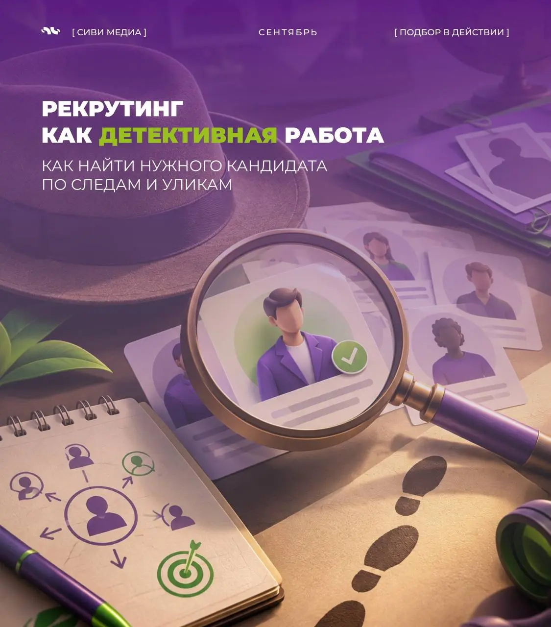 💻🤩 Рекрутинг как детективная работа
Иногда нужного кандидата нет в выдаче. Вообще.
Не потому что его не существует, а потому что искать его по стандартным критериям бессмысленно | Сетка — социальная сеть от hh.ru