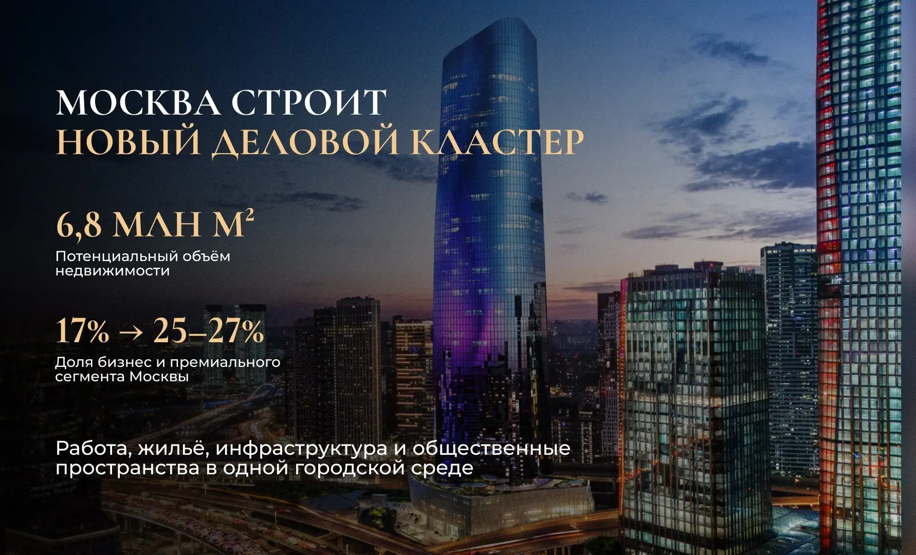 ⚡️Большой Сити: каким станет новый центр Москвы
Москва-Сити перестаёт быть просто районом небоскрёбов | Сетка — социальная сеть от hh.ru