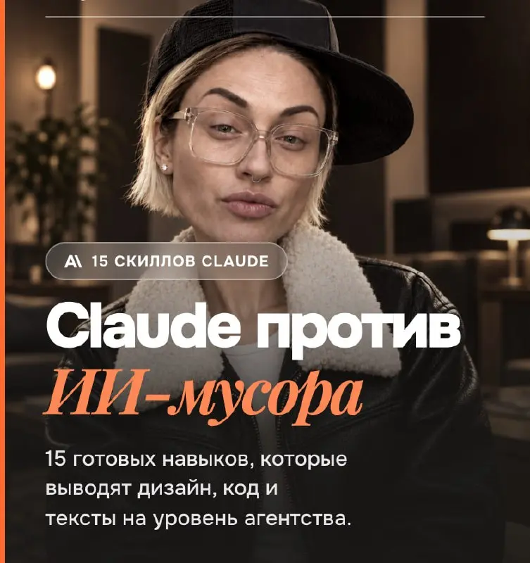Claude плохо работает с дизайном
Если ваш Claude делает визуальную дичь, попробуйте применить вот эти навыки | Сетка — социальная сеть от hh.ru