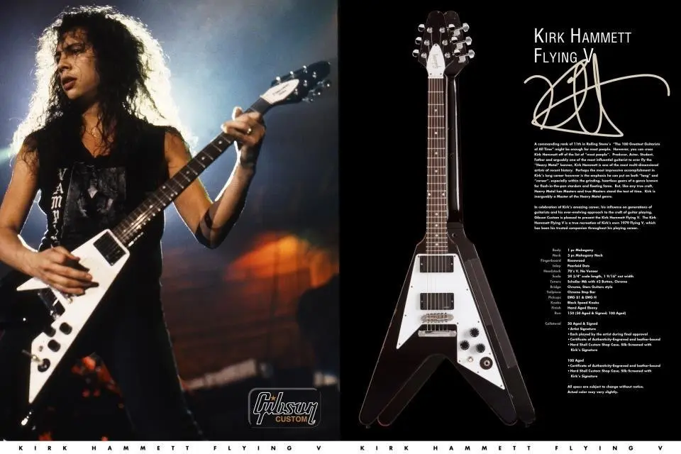 🎸 Gibson Flying V Kirk Hammett
#гитара #Metallica #KirkHammett
Одна из первых гитар Кирка Хэммета, гитариста Metallica | Сетка — социальная сеть от hh.ru