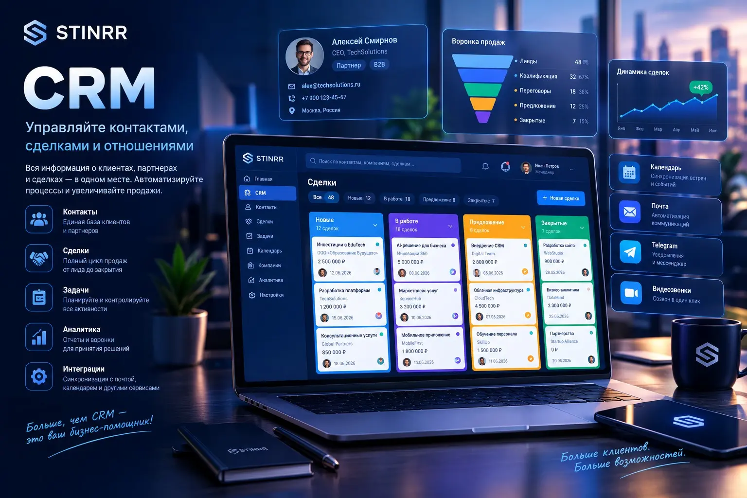 STINRR Platform - рабочая B2B-среда для стартапов, экспертов | Сетка — социальная сеть от hh.ru