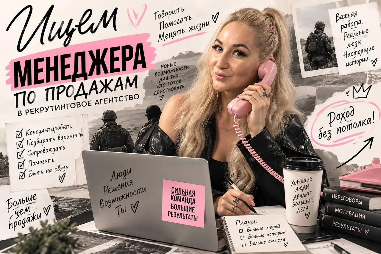📞 Ищем менеджера по продажам сопровождению кандидатов - доход без потолка!
В рекрутинговое агенство нужен человек, который умеет говорить с людьми по-человечески и помогать им принимать важные решения... | Сетка — социальная сеть от hh.ru