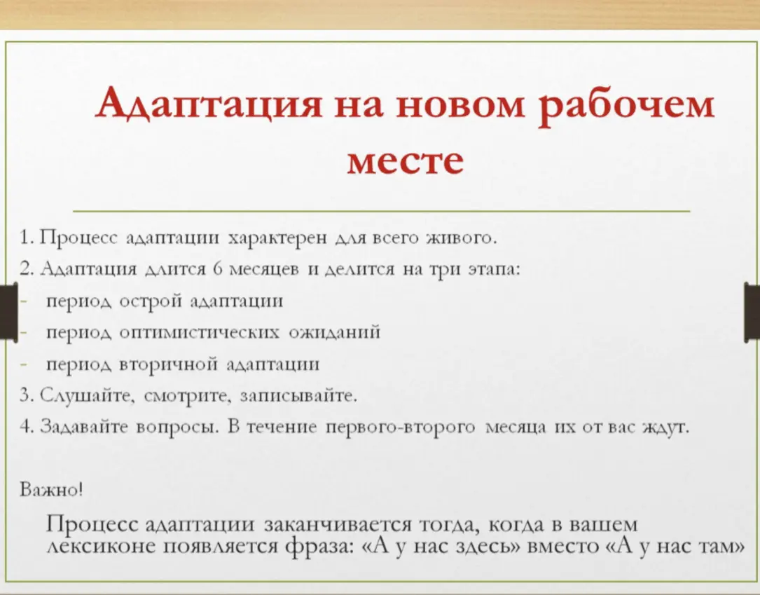 Адаптация - а это сколько? | Сетка — социальная сеть от hh.ru