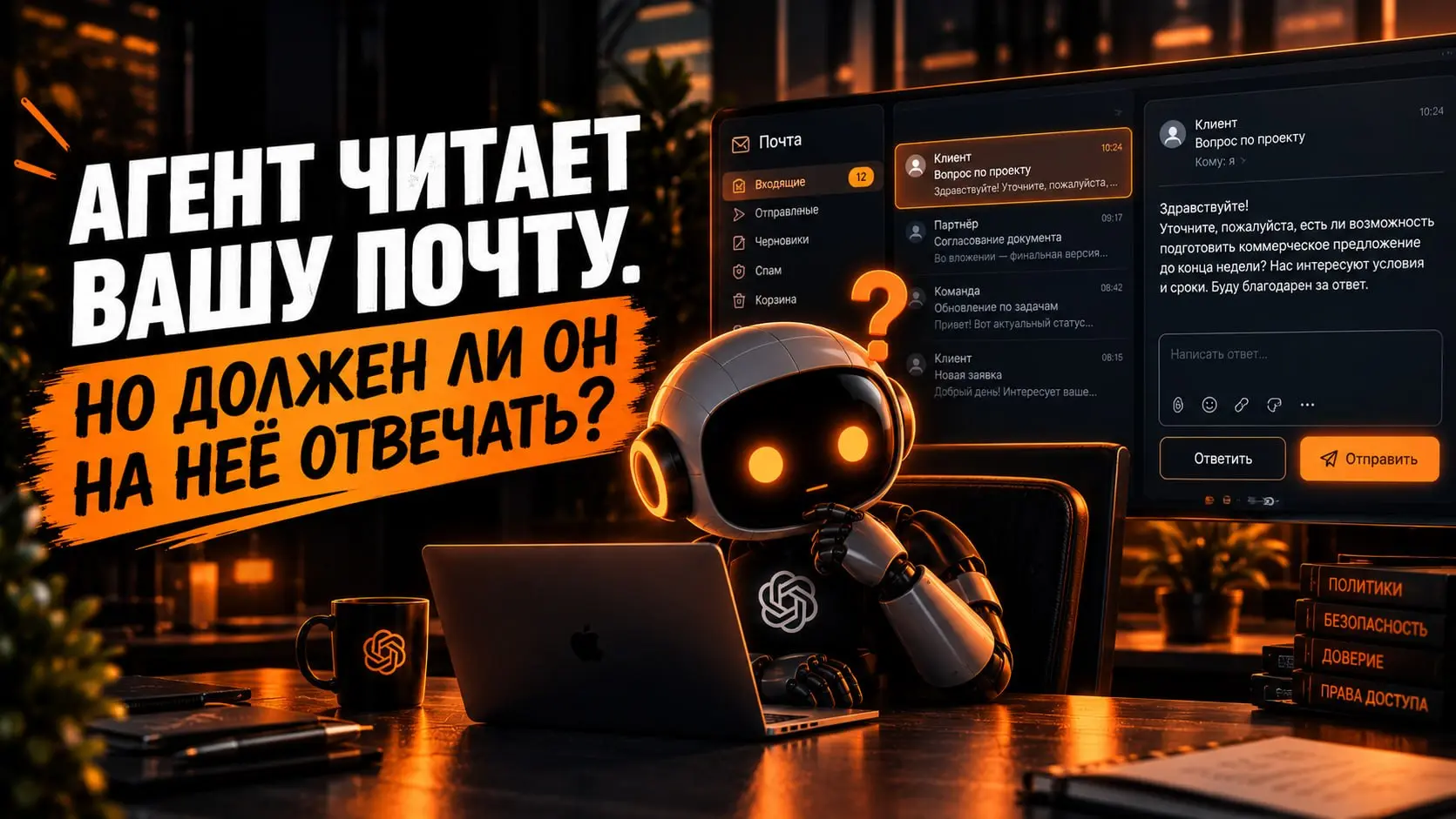 Агент читает вашу почту, но должен ли он на неё отвечать❓
Вчера разбирали письма, которые вы отправляете. Сегодня обсудим письма, которые вам приходят, и кому их можно доверить | Сетка — социальная сеть от hh.ru